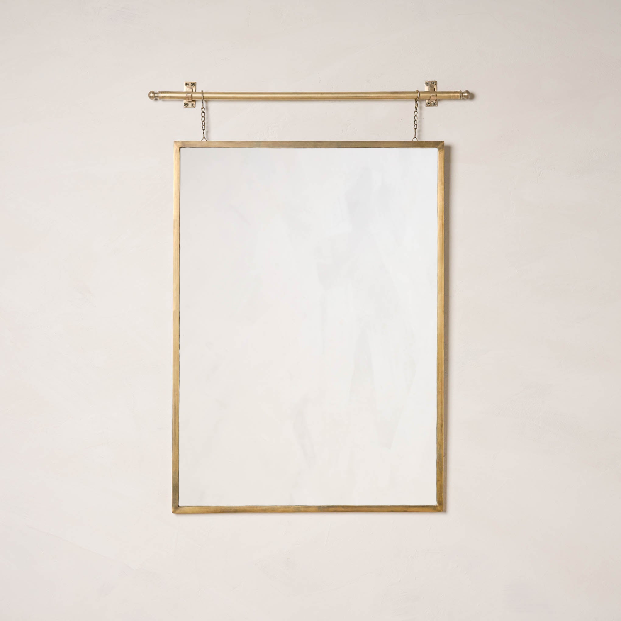 Colleen Brass Rail Wall Mirror