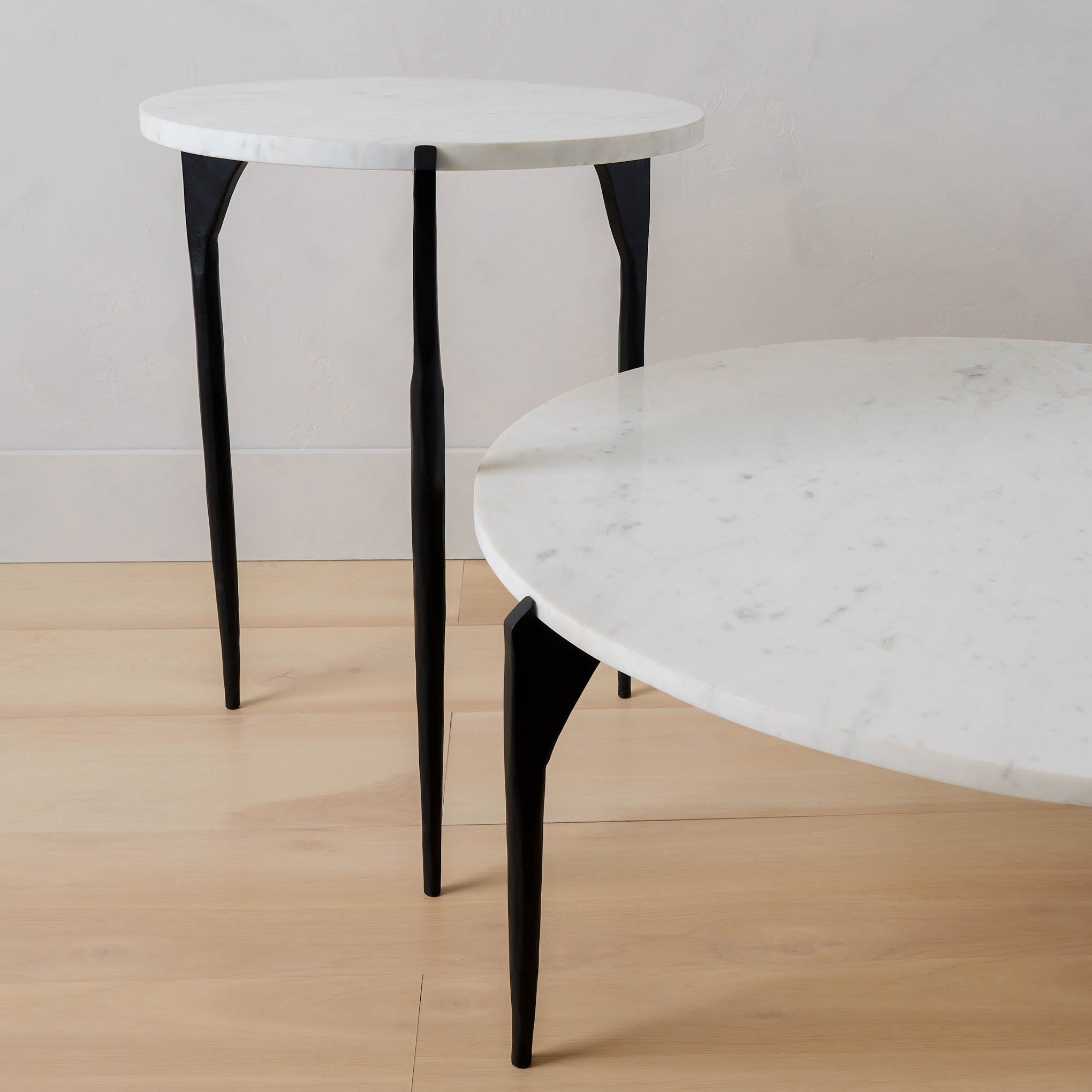 Dorsey Marble Coffee Table with dorsey marble side table