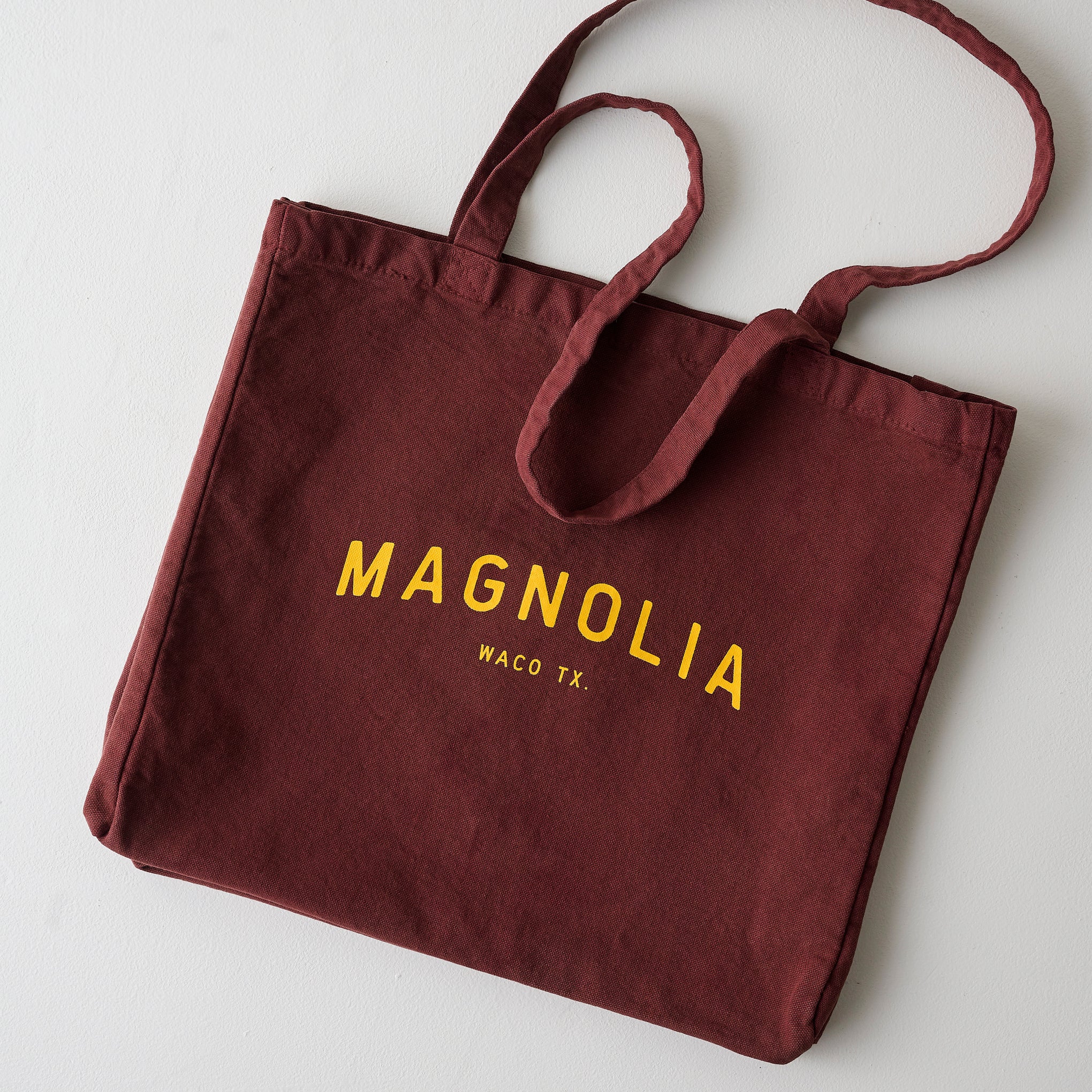 Magnoliass Burgundy Arched Tote