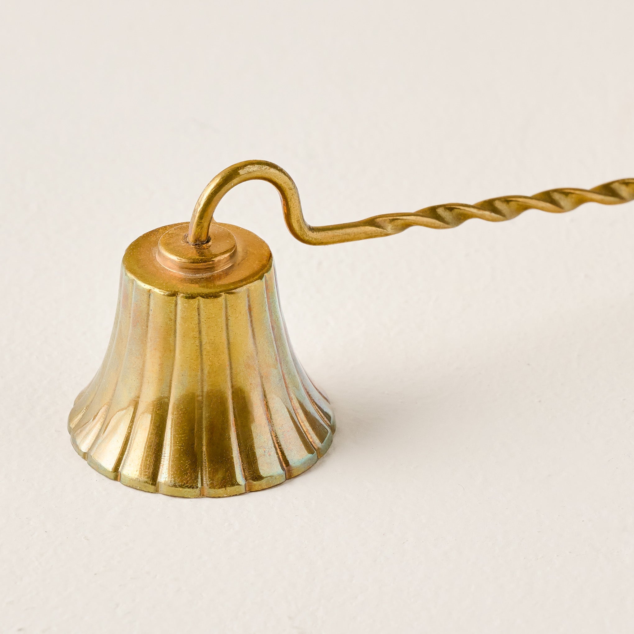 Brass Candle Snuffer up close