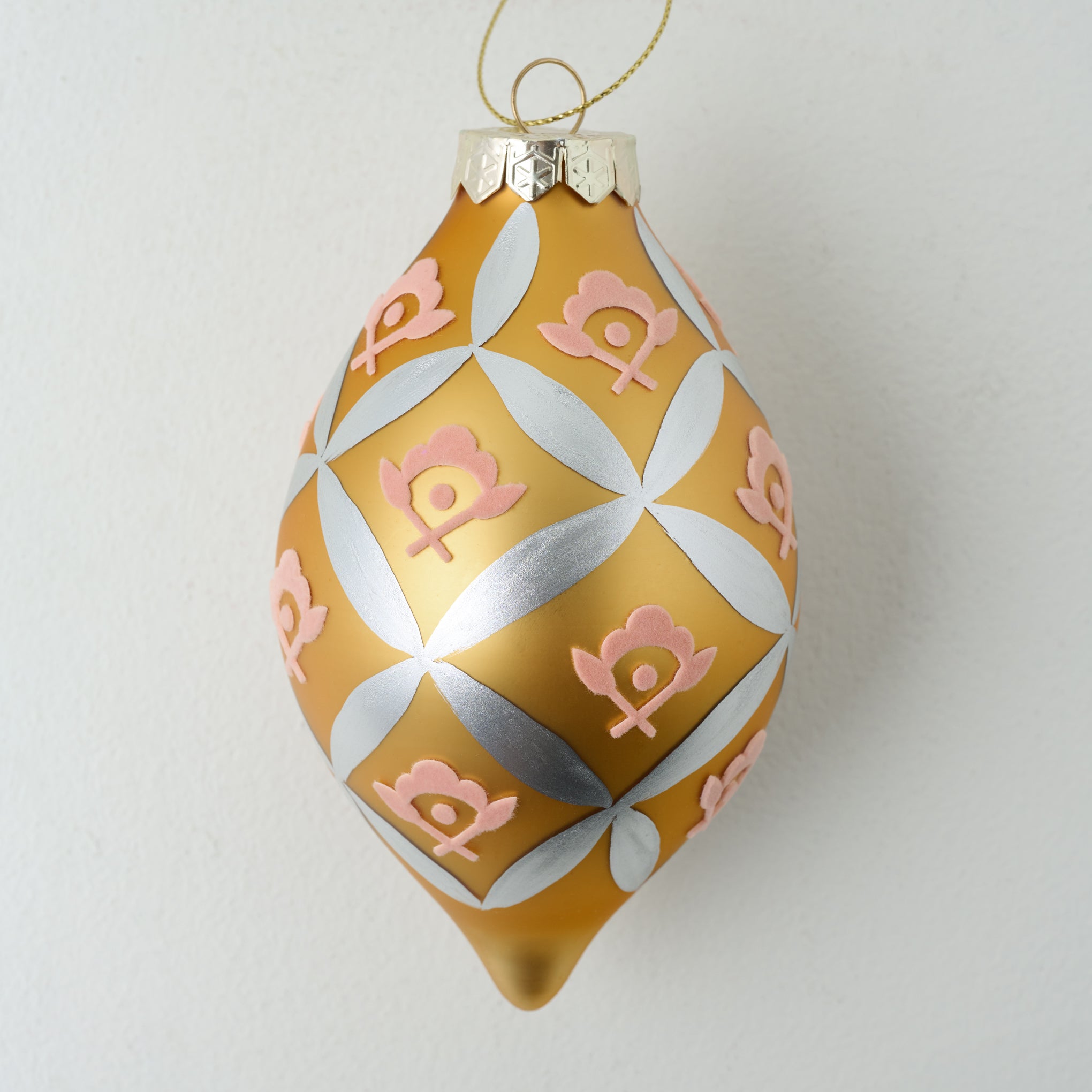 Gold Floral Motif Ornament