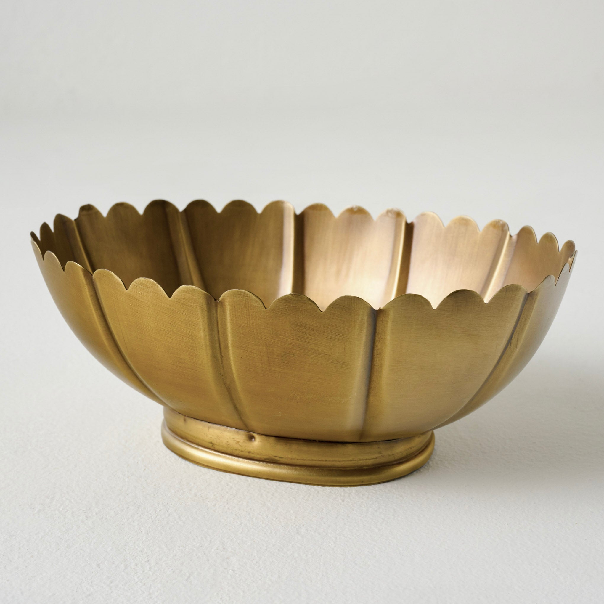 Palmer Brass Scalloped Bowl