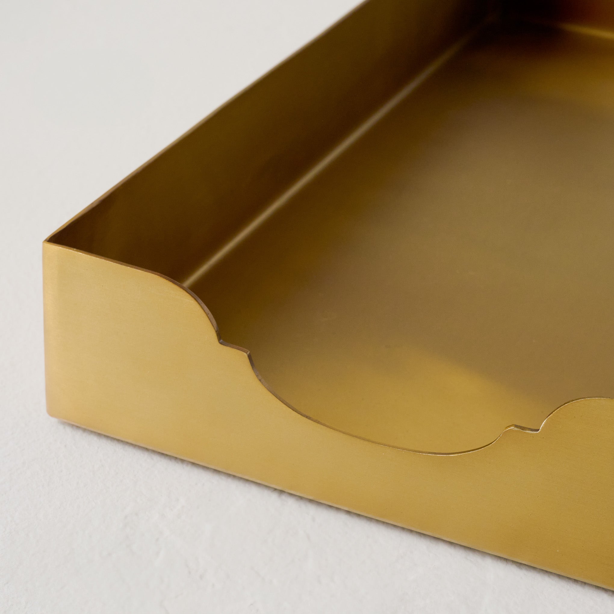 Brass Vanity Tray up close