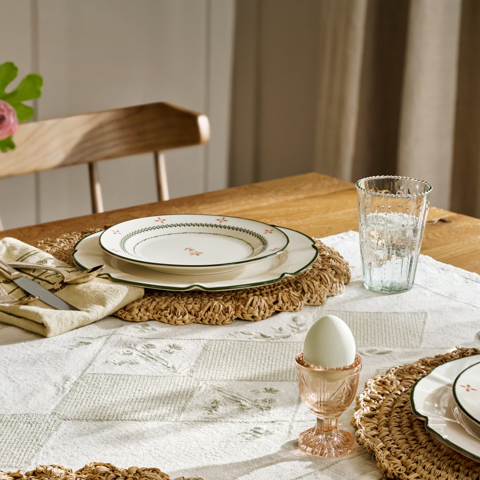 Ellis Vintage-Inspired Egg Cup on a set table