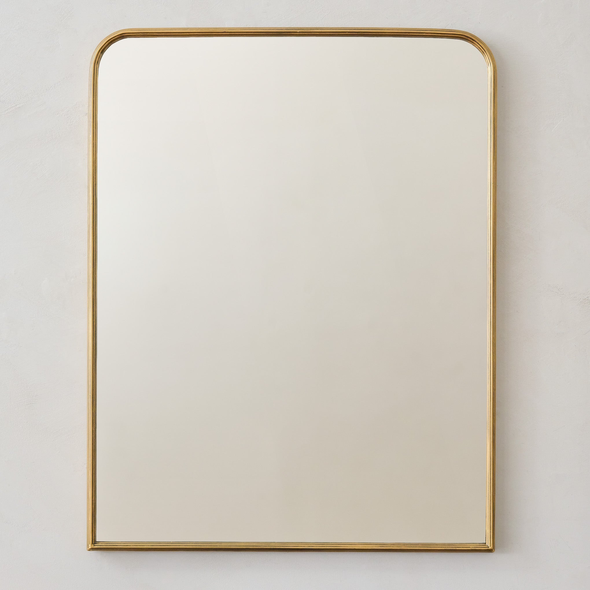 Collin Ribbed Brass Vanity Mirror