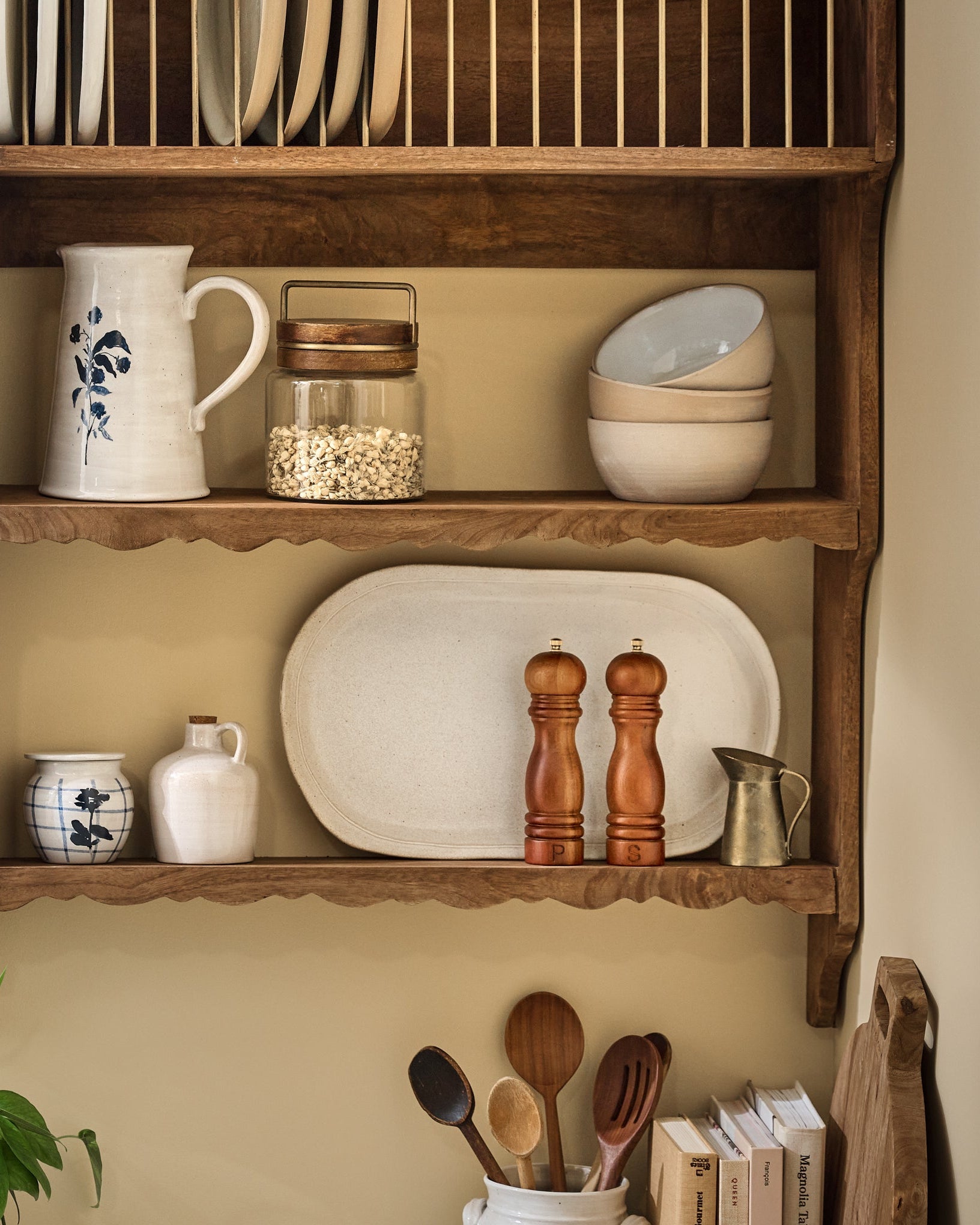 Quinn Wooden Dish Cabinet