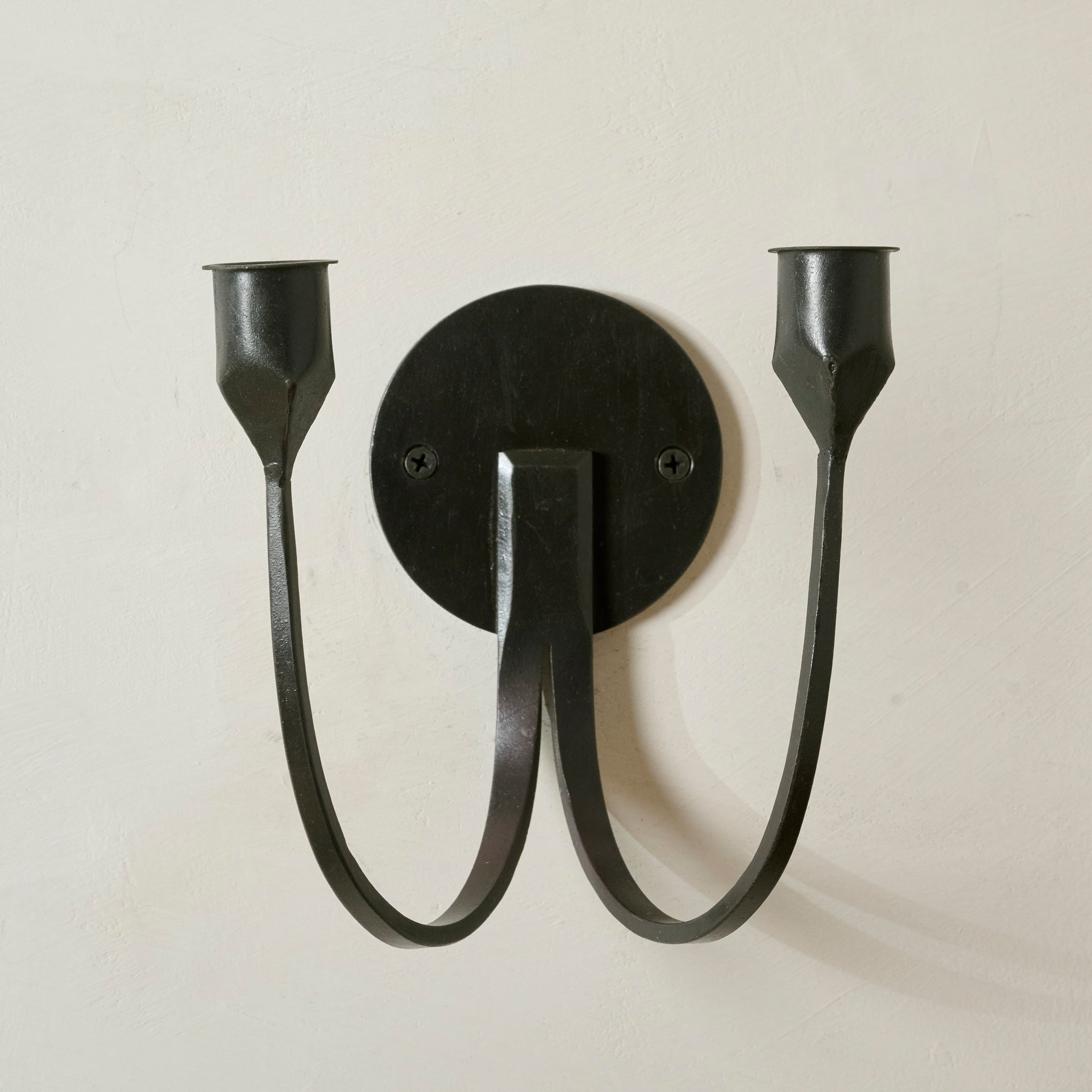 Julian Double Wall Sconce in black
