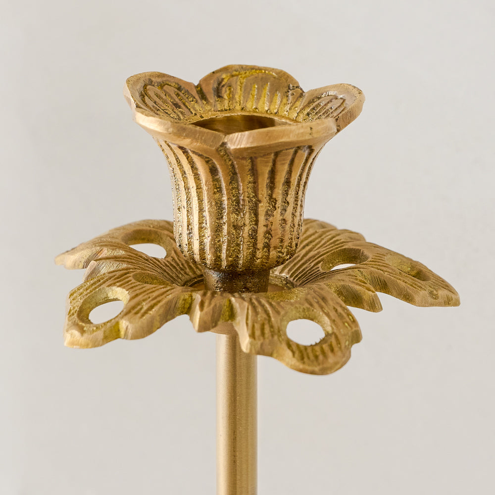 Adeline Antique Brass Double Wall Sconce up close