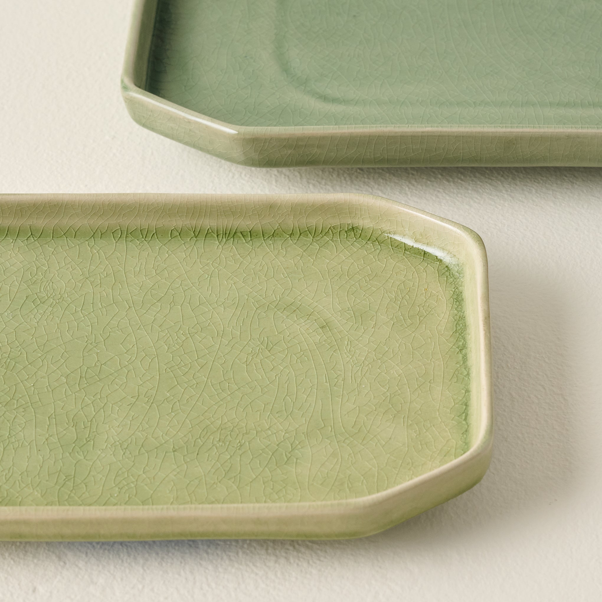 Jonah Green Ceramic Trays