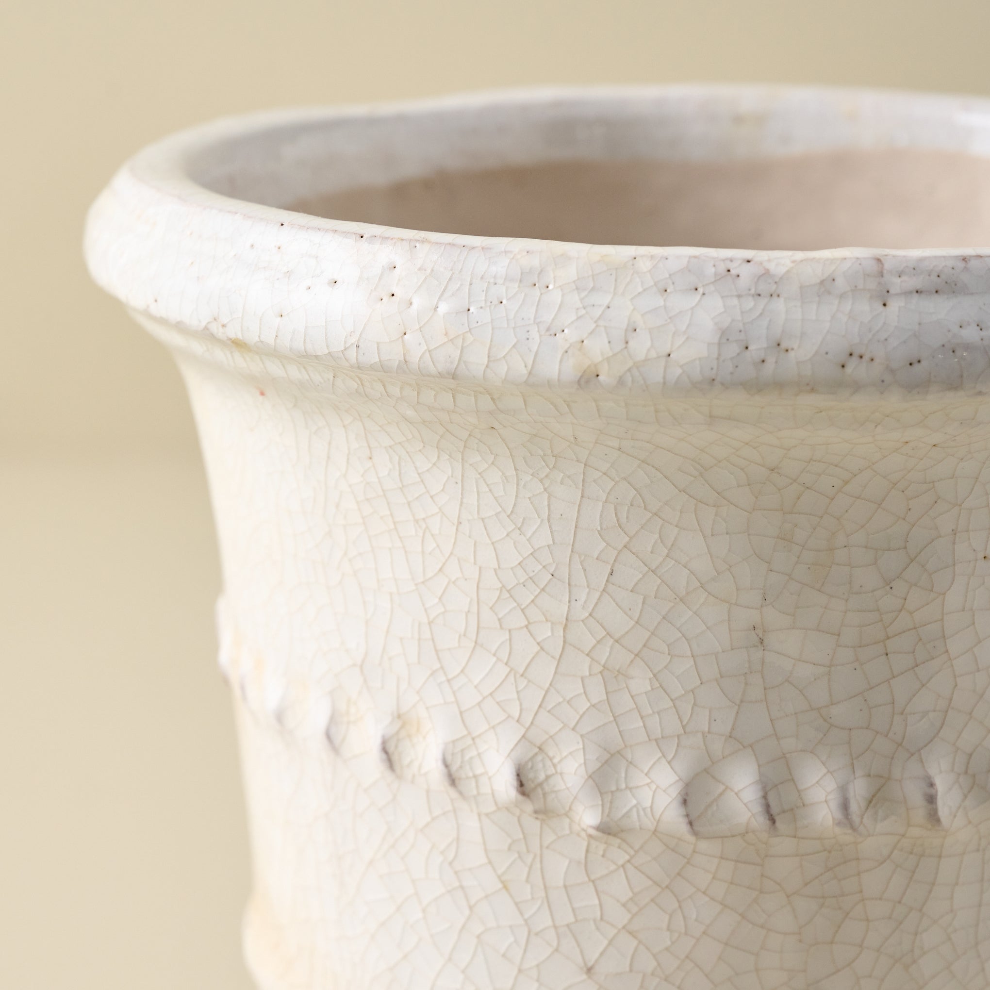 Henlie Crackle Glaze Vessel up close