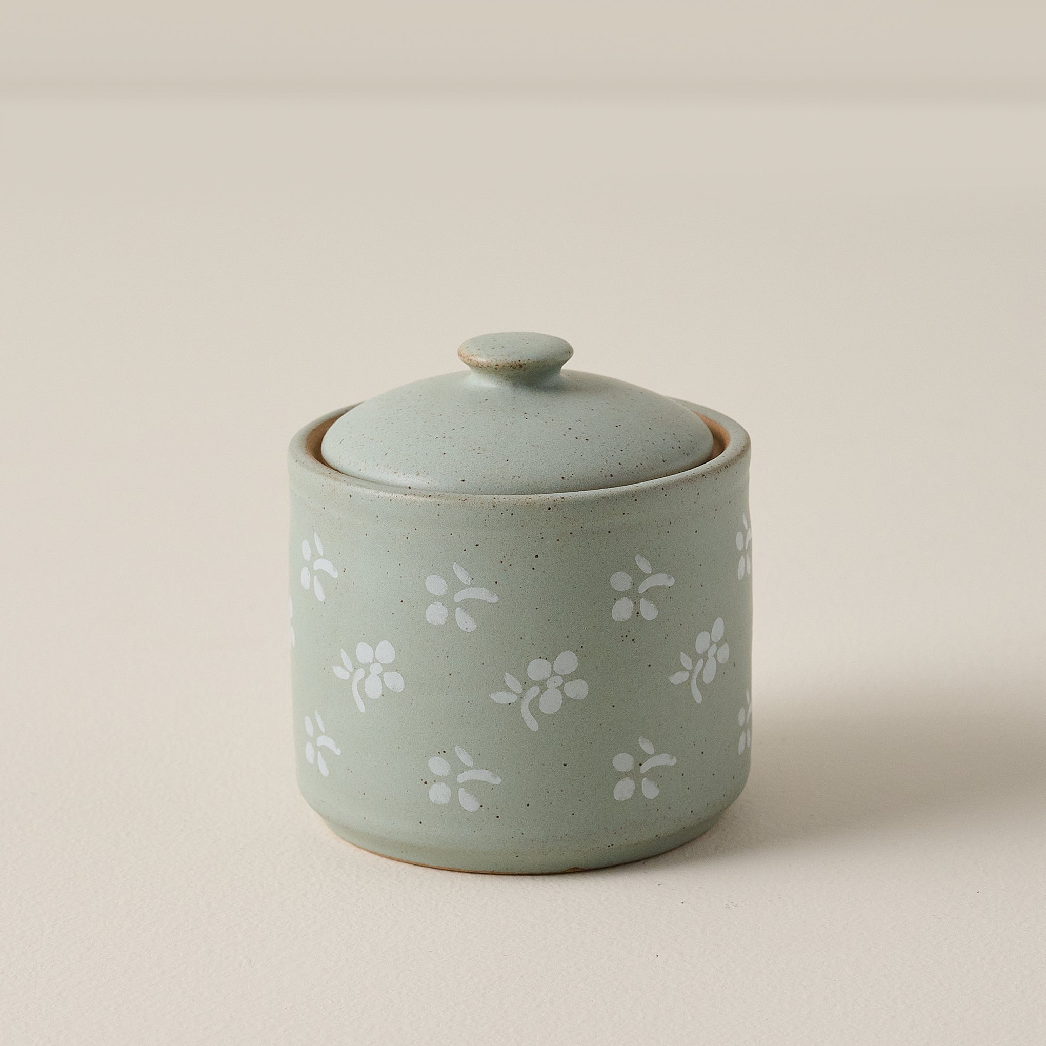 Small Emilie Floral Painted Canister