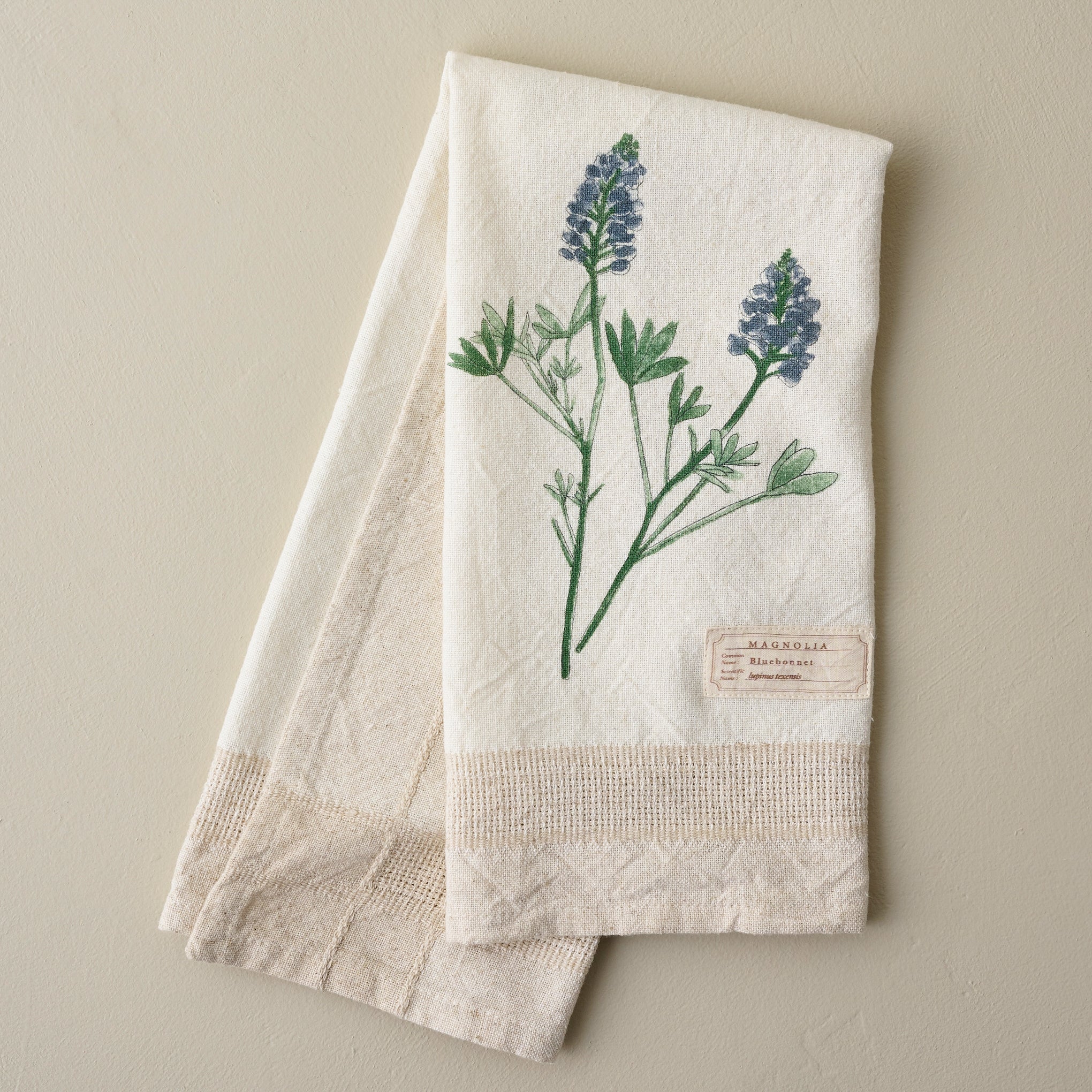 Magnoliass Bluebonnet Garden Tea Towel