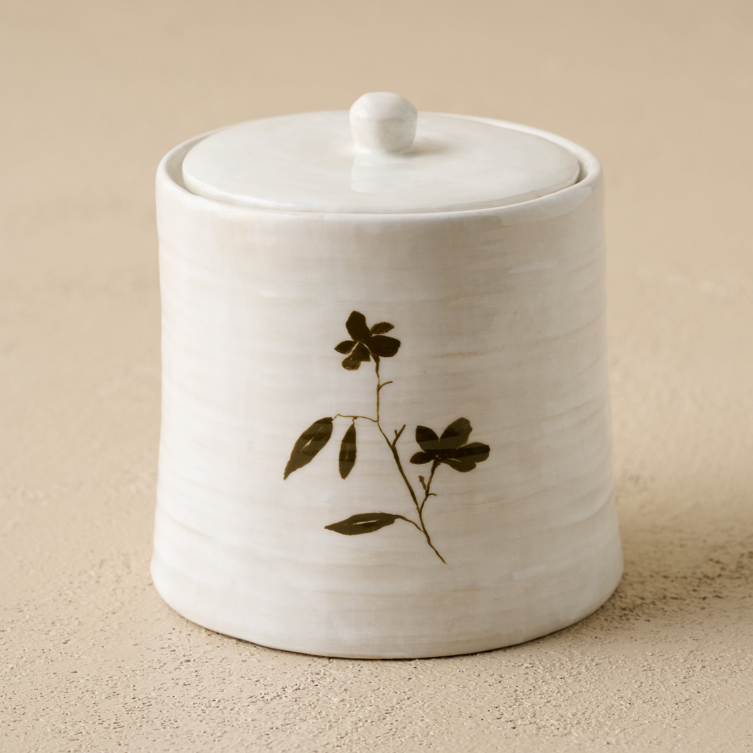 Large Eliana Floral Canister