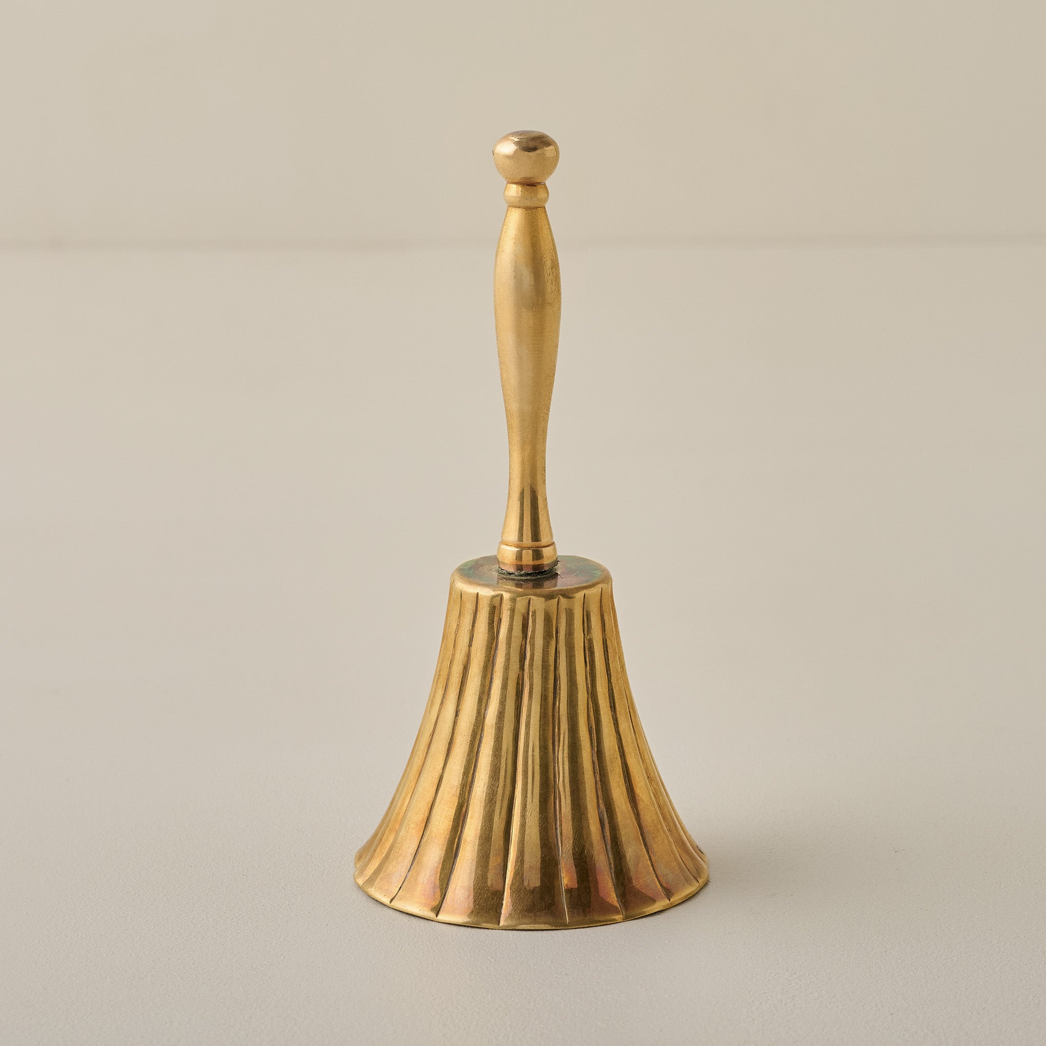 Marie Fluted Brass Bell