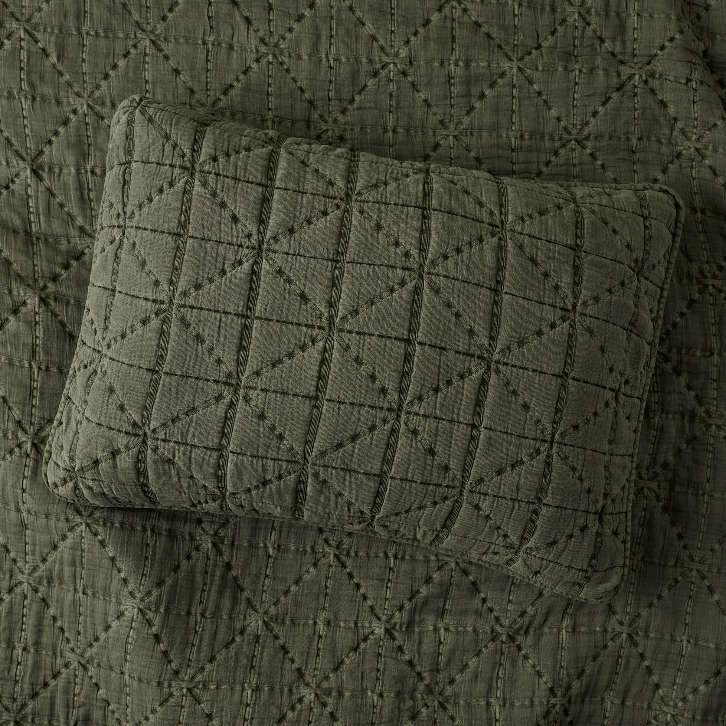 Sutton Winter Moss Matelasse Sham