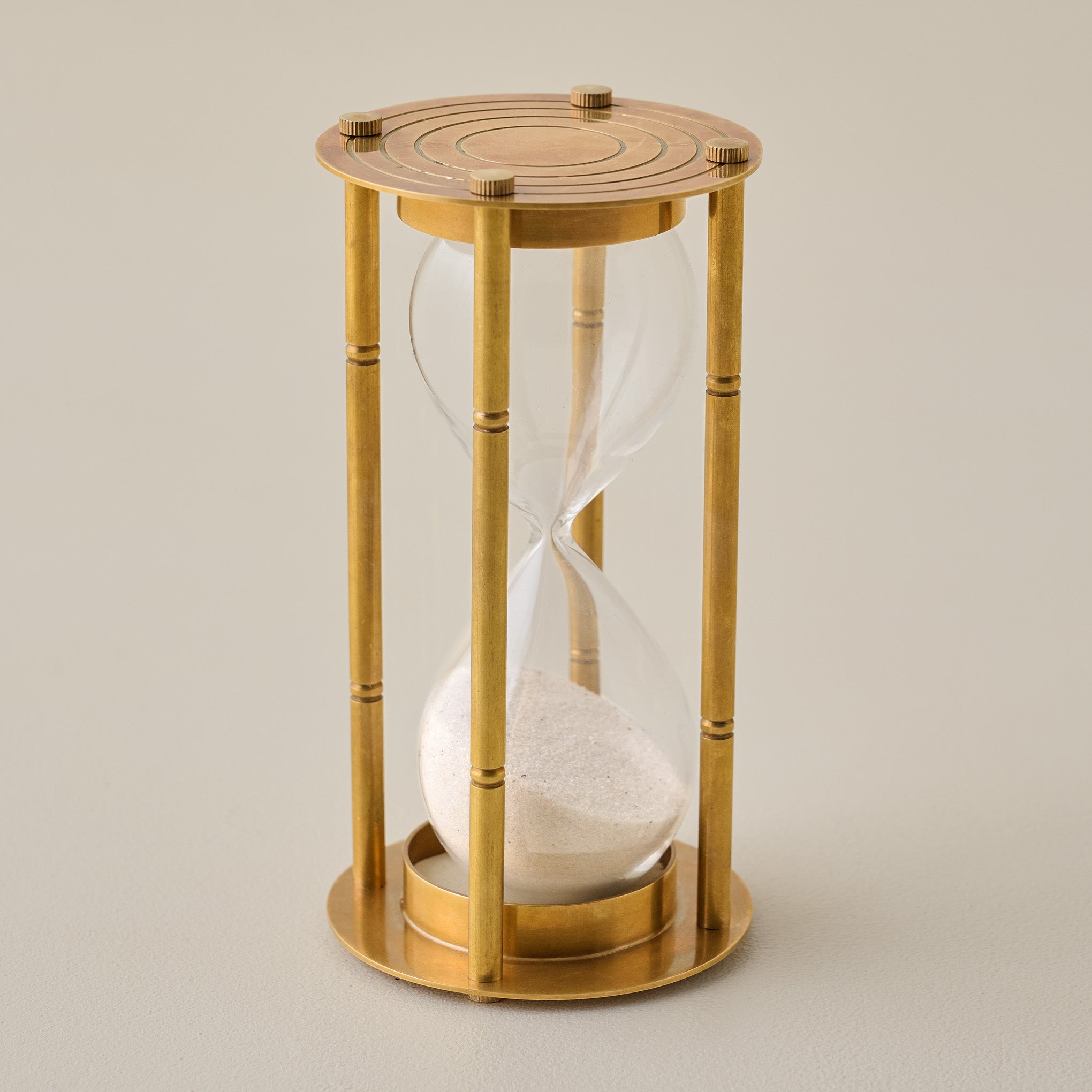 Brandy Brass Hour Glass