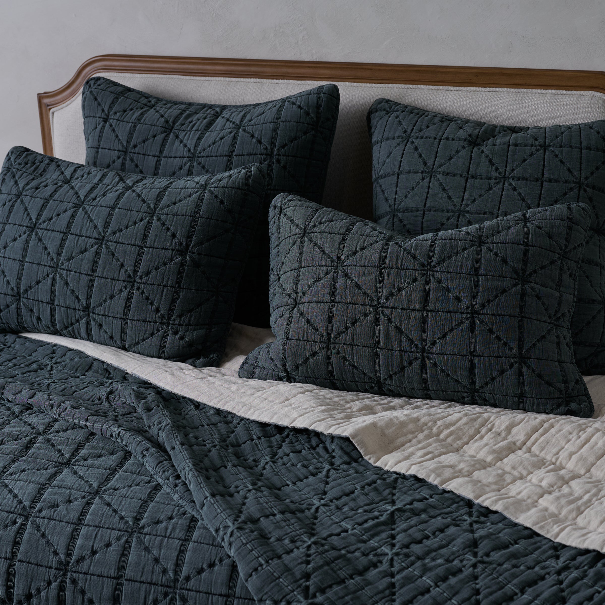 Sutton Magical Forest Matelasse Coverlet shown on bed
