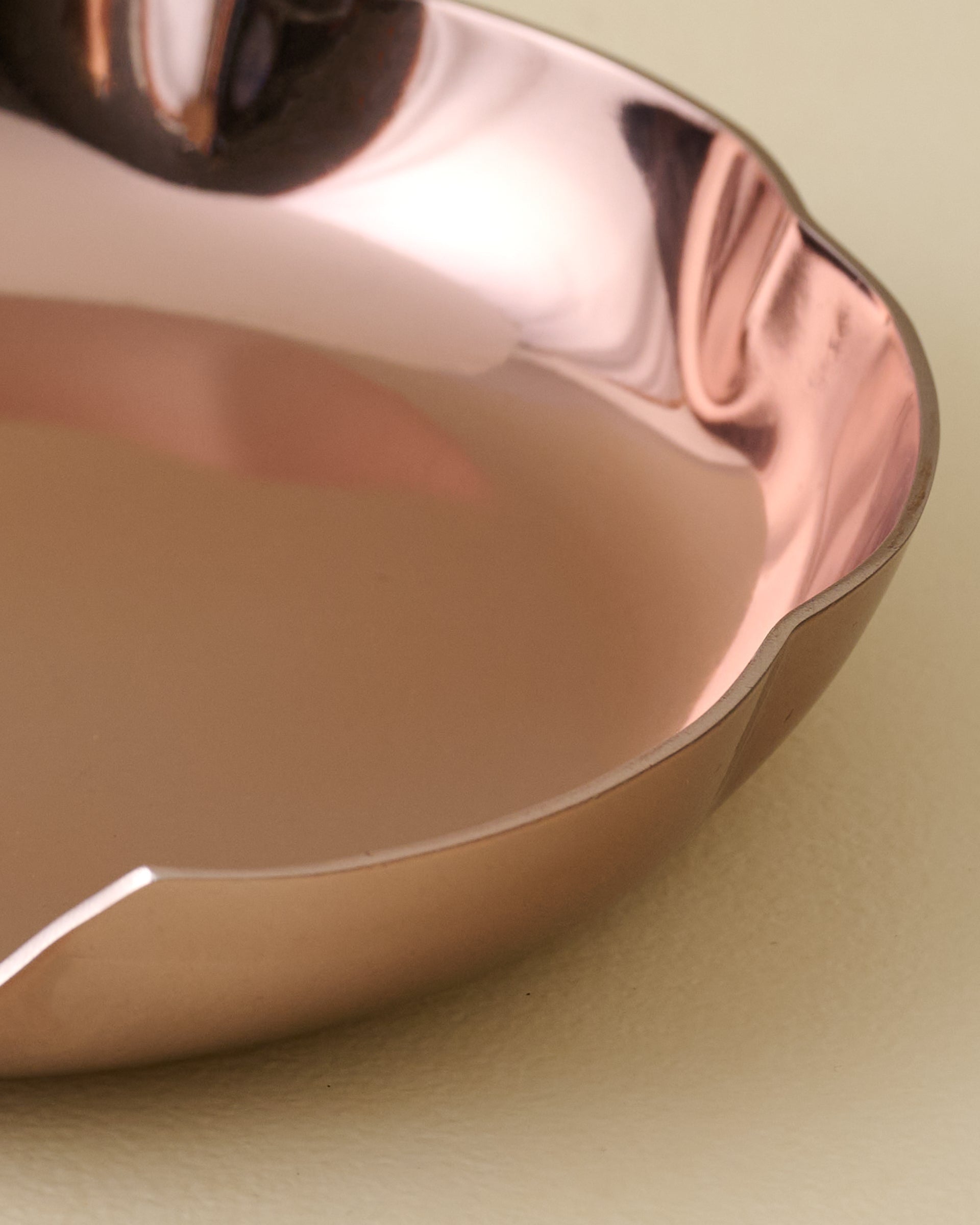 Magnoliass Copper Scalloped Spoon Rest Zoomed In