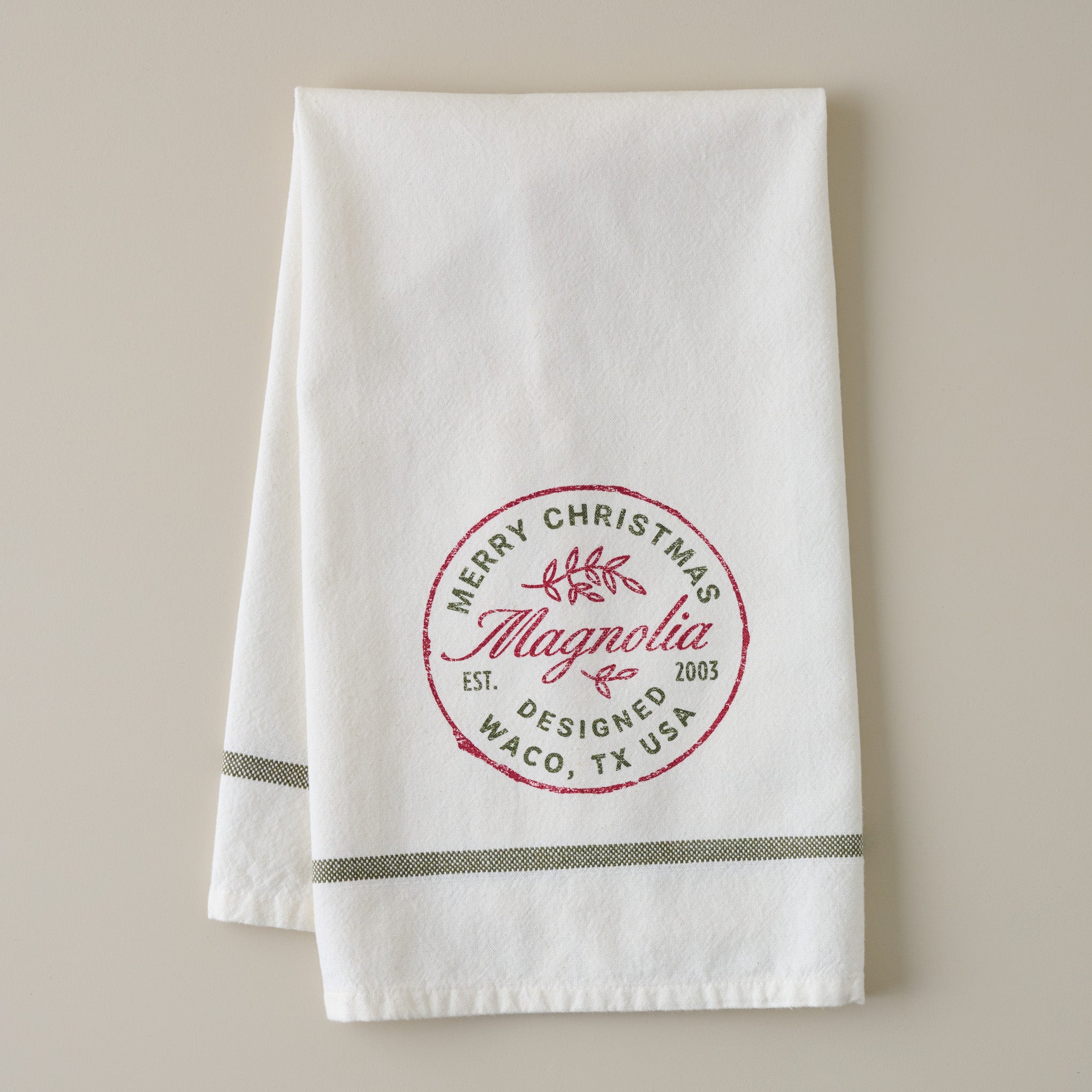Magnoliass Merry Christmas Tea Towel