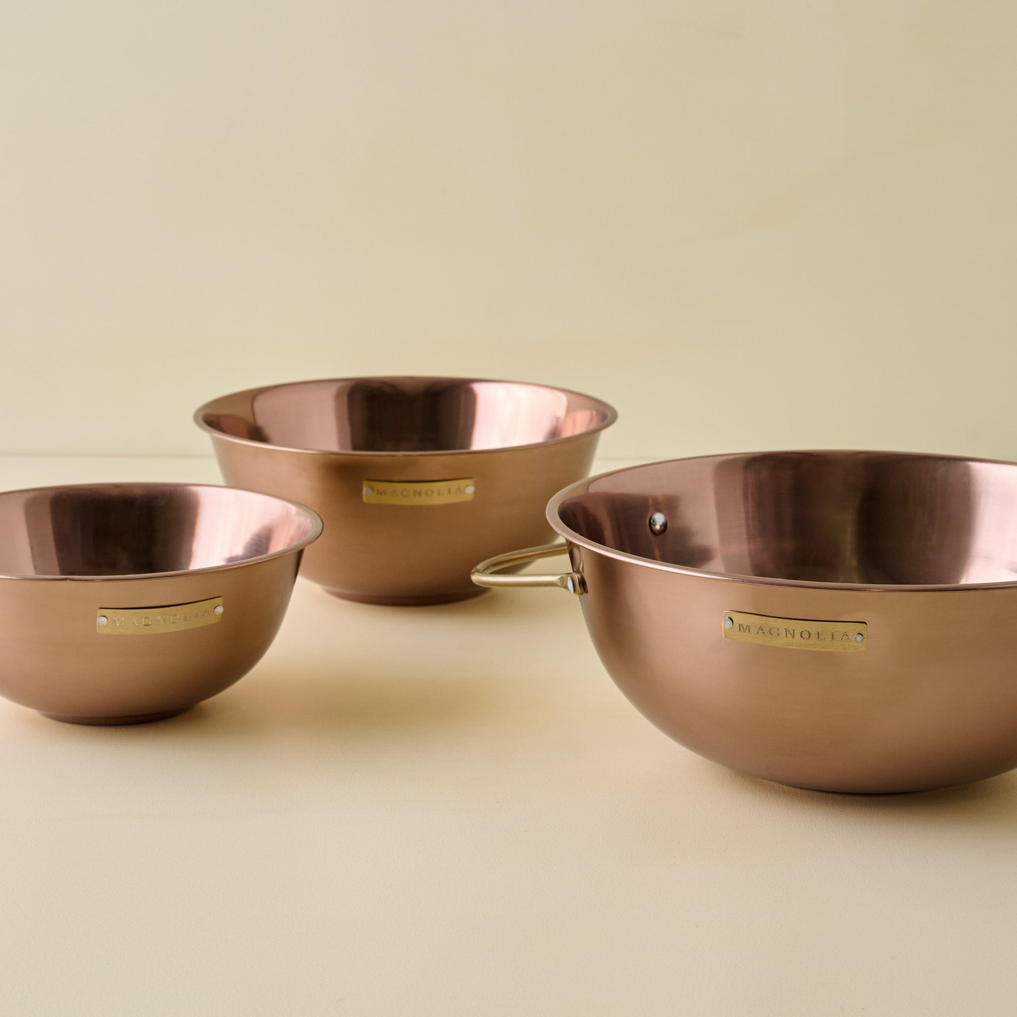 Magnoliass Copper Mixing Bowl Set