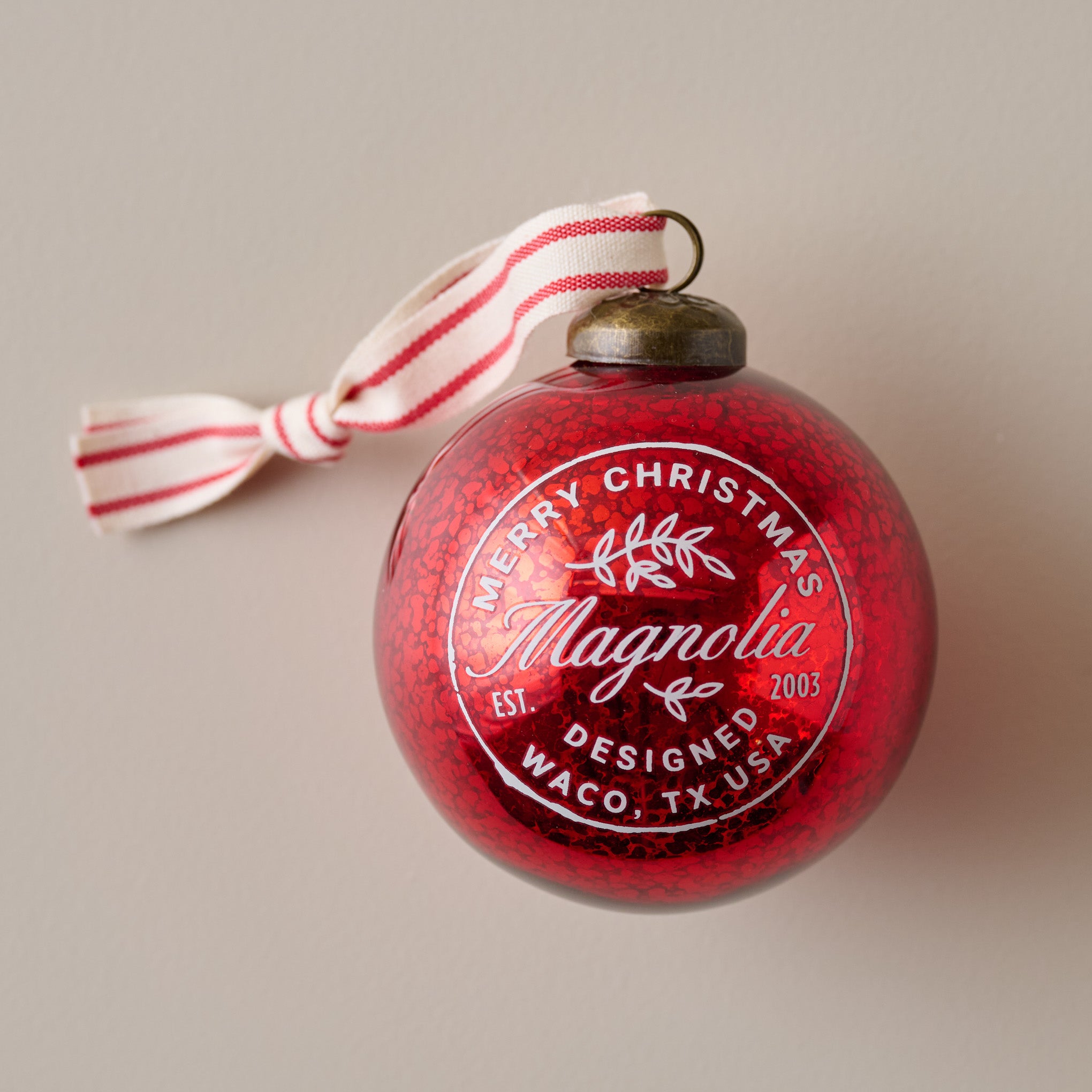 Magnoliass Mercury Glass Ornament