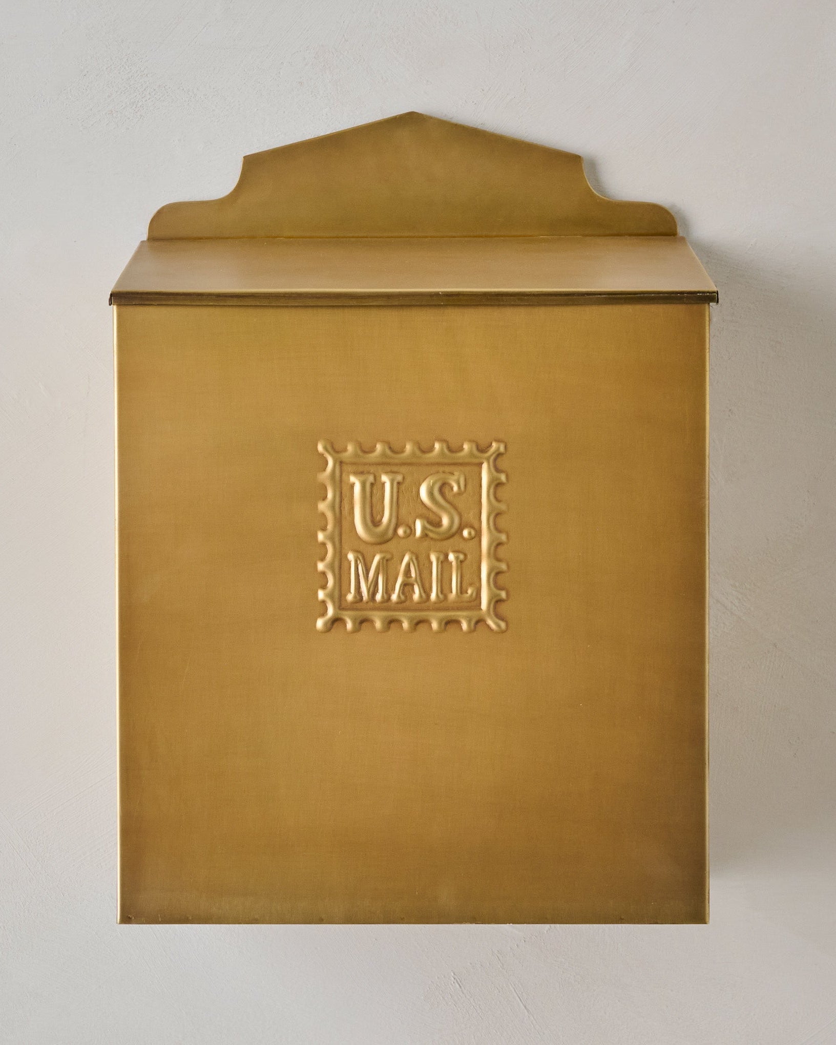 Antique Inspired Brass Mail Box