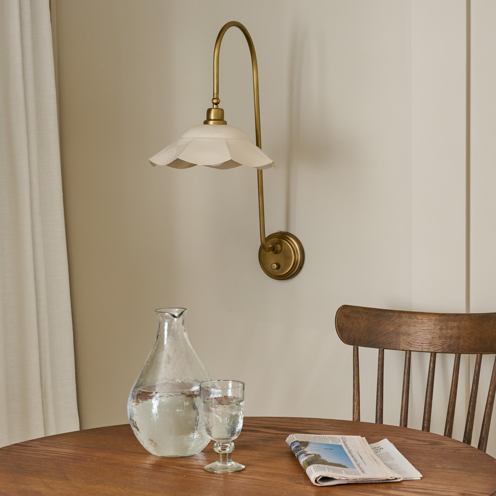 Mary Wired Wall Sconce in room