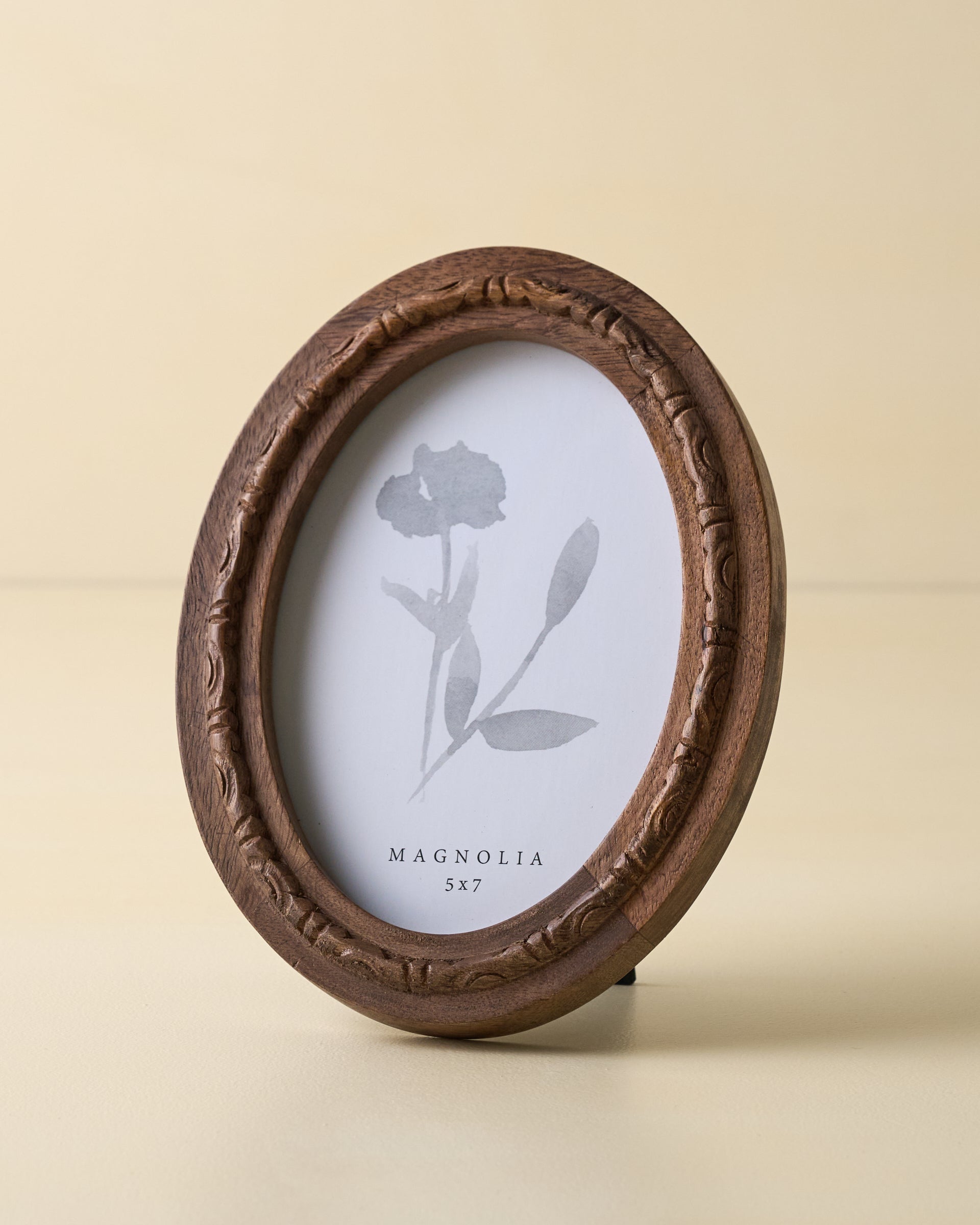 Caroline Carved Wood Oval Photo Frame 5x7 frame