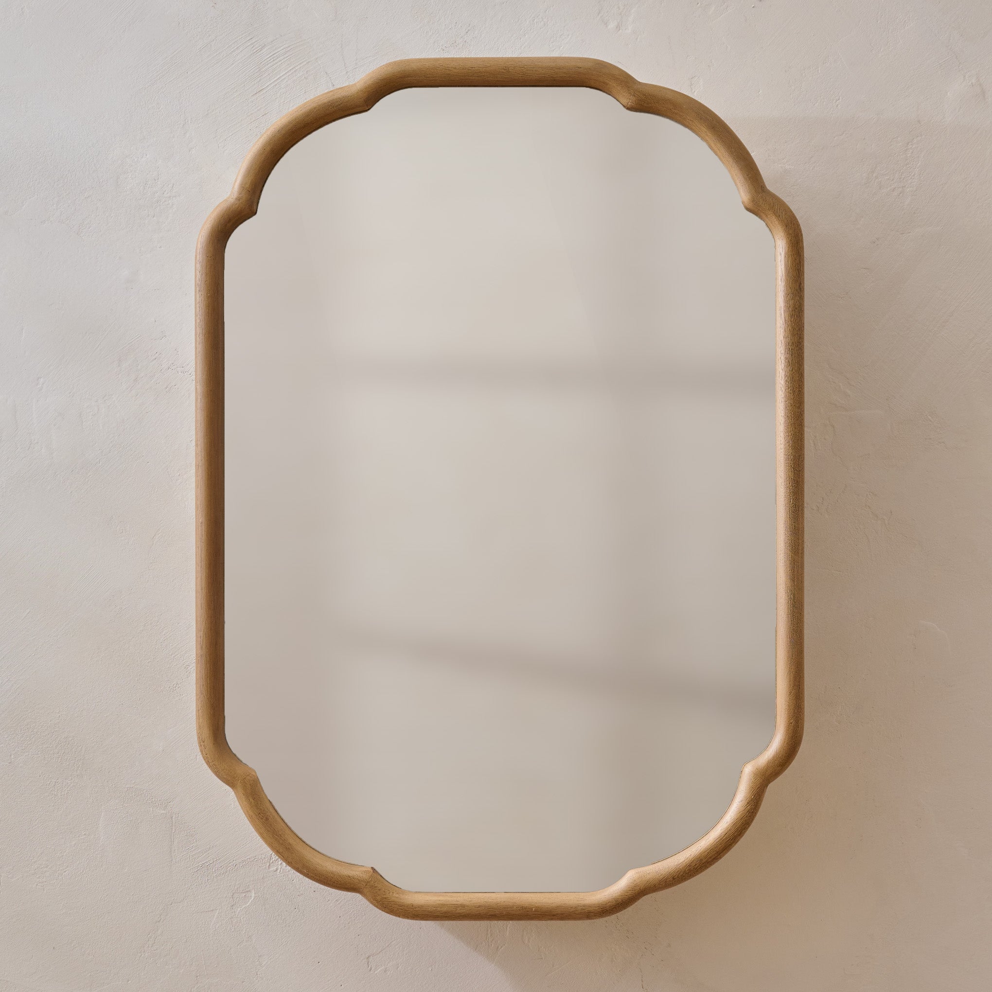 Greer Wood Scalloped Medicine Cabinet (Aged Natural)