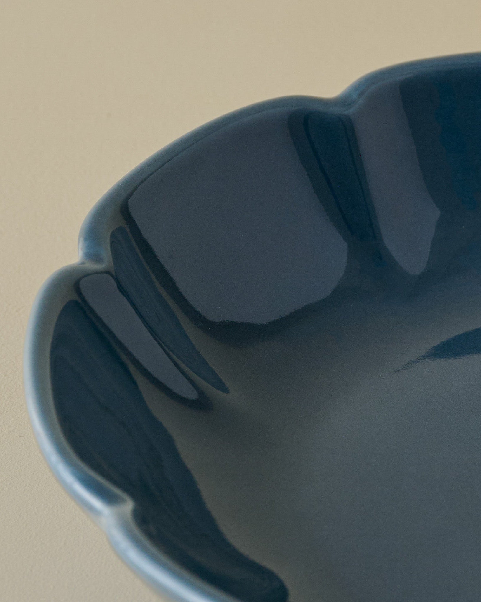 Navy Luna Pasta Bowl close up view