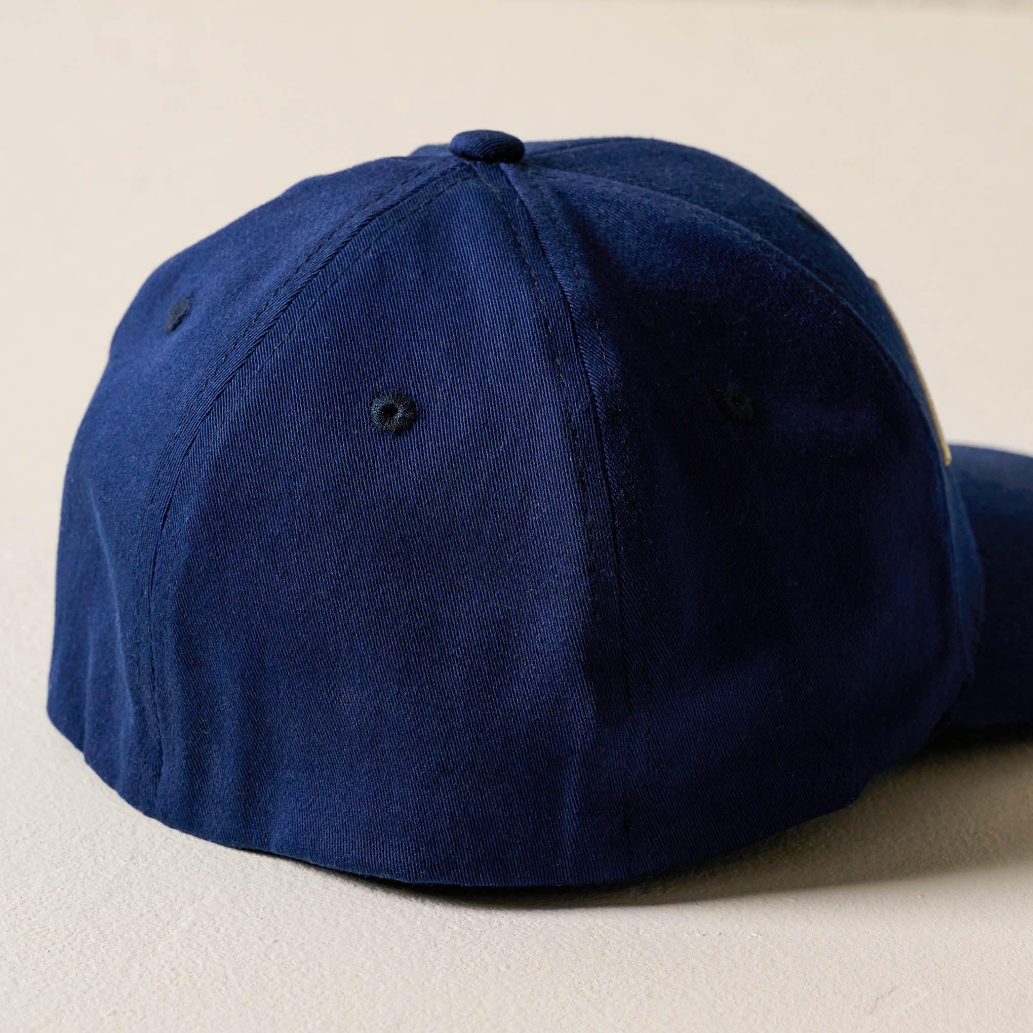 Magnoliass Script Embroidered Navy Hat back of hat