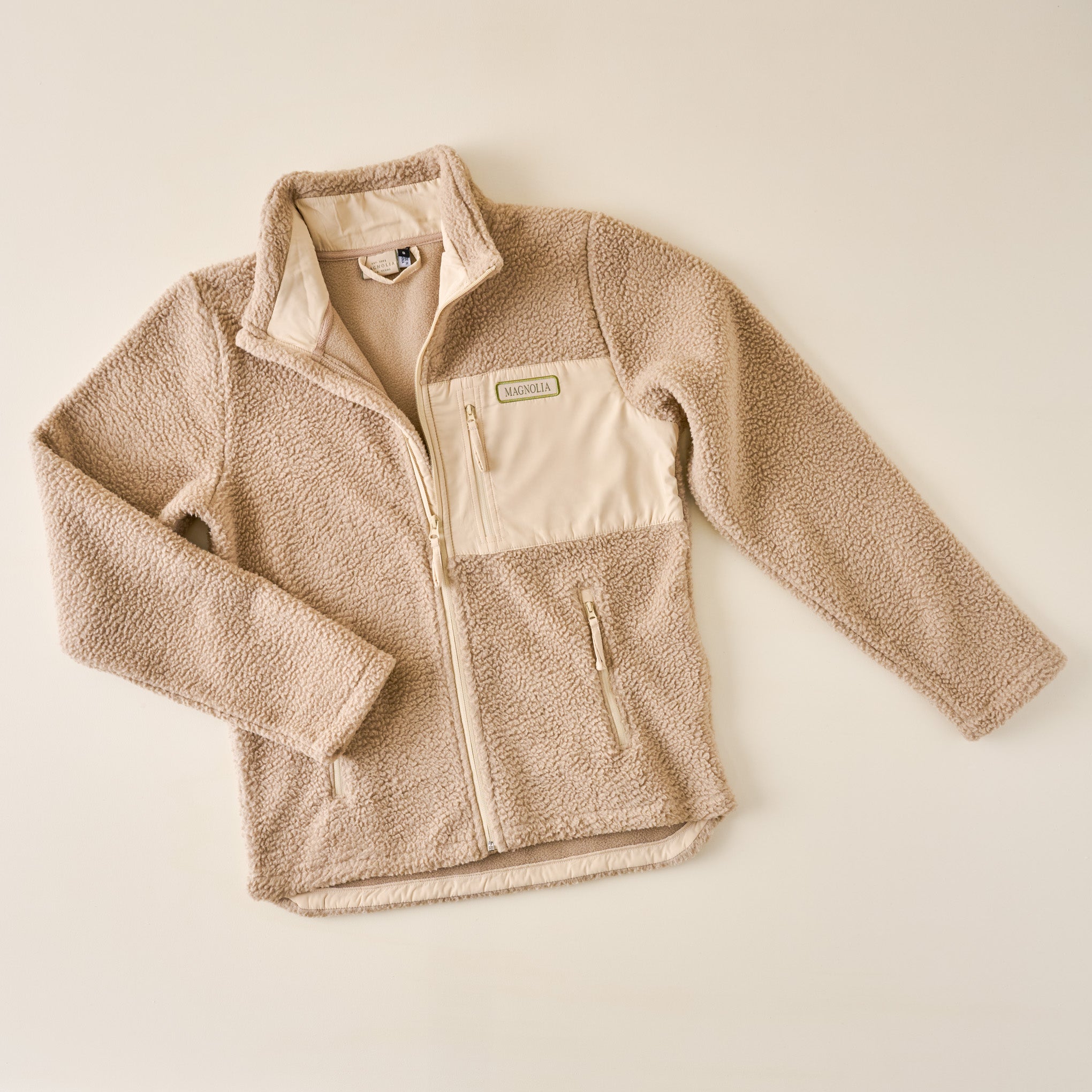 Magnoliass Full Zip Khaki Jacket