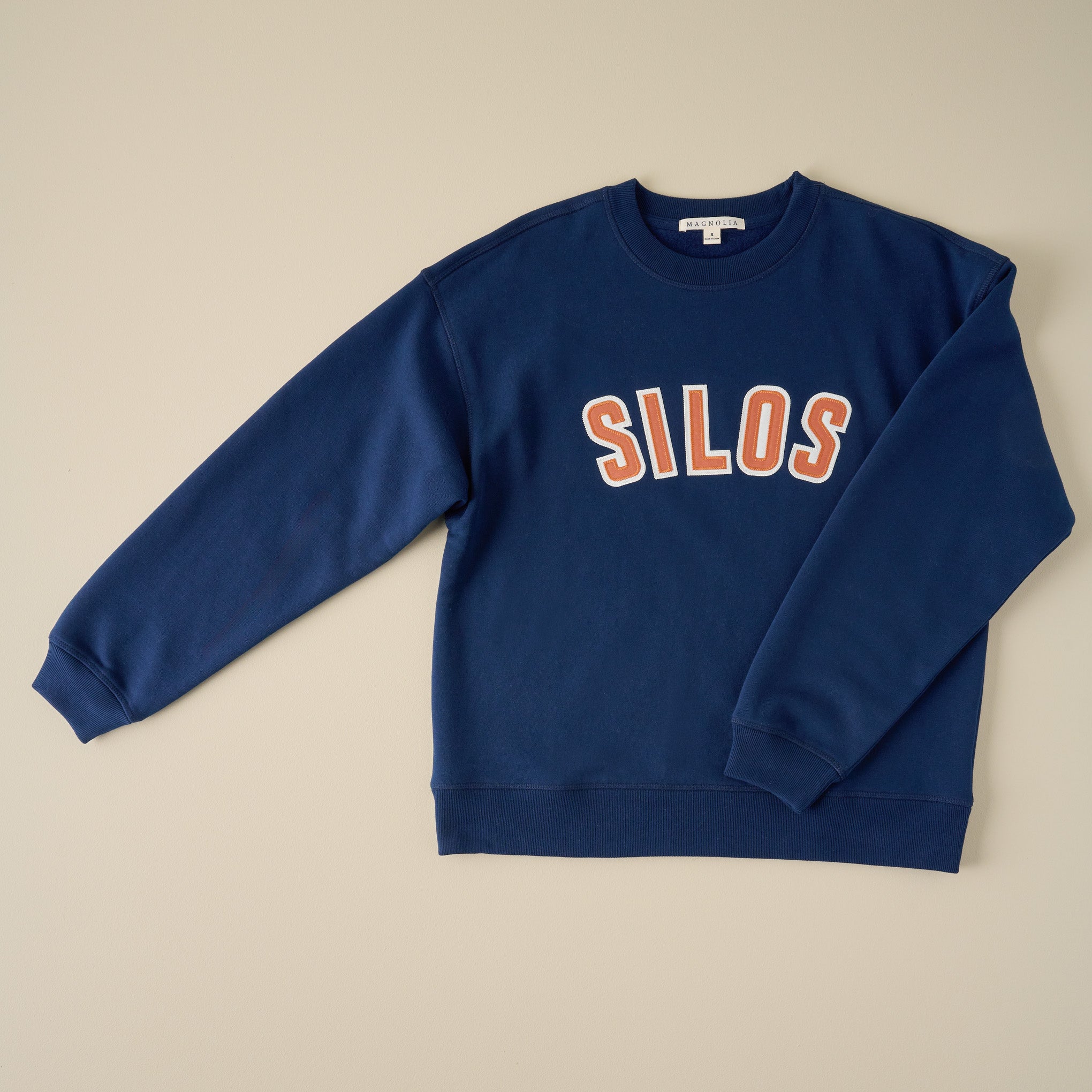 Magnoliass Silos Navy Sierra Applique Sweatshirt