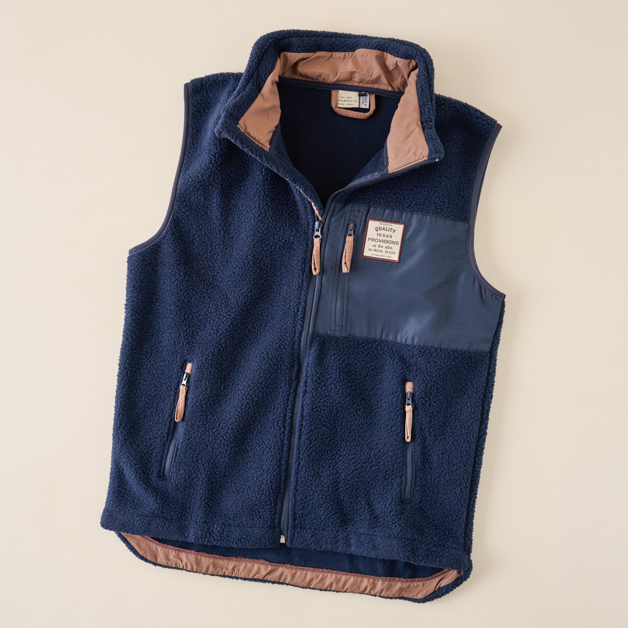 Magnoliass Provisions Navy Fleece Vest