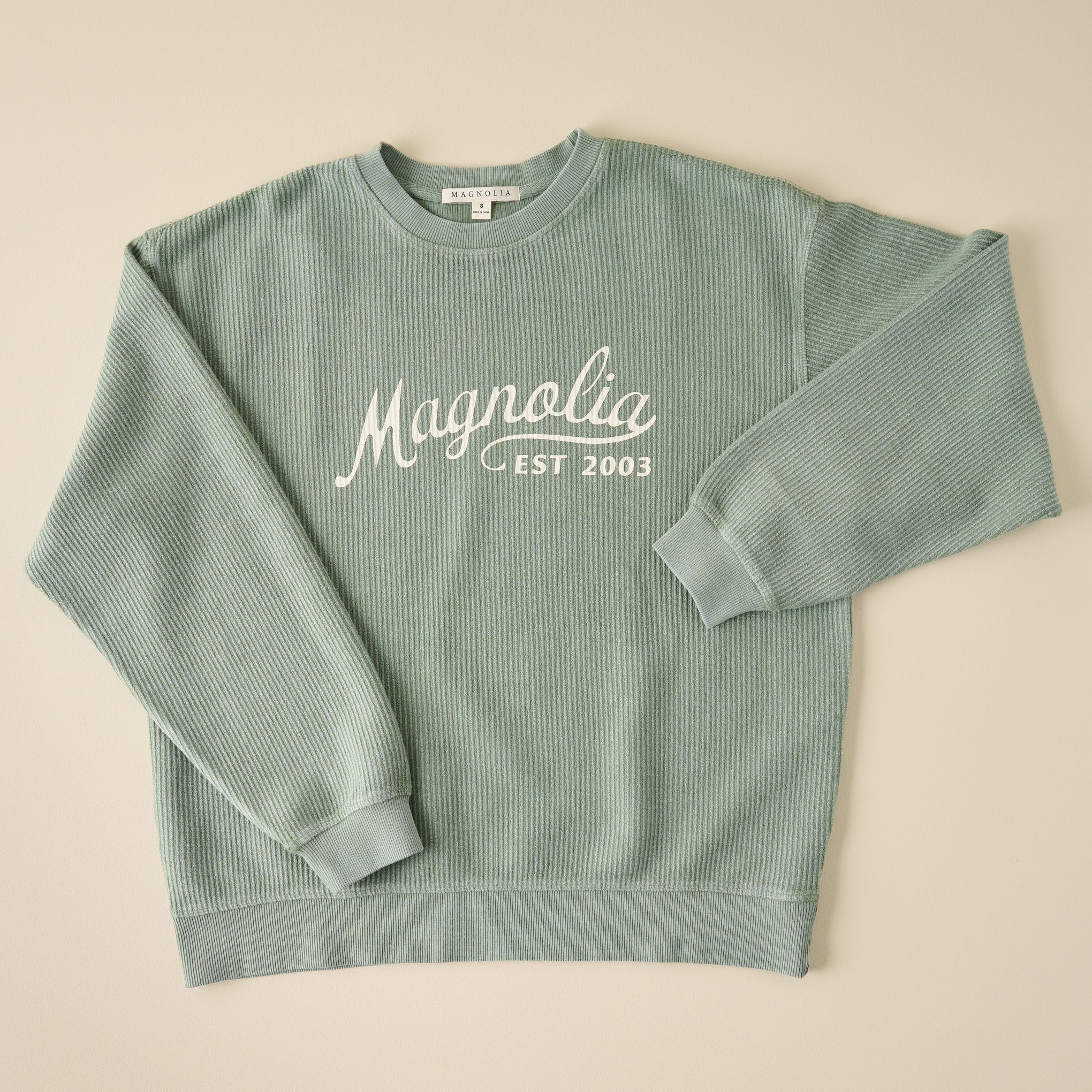 Magnoliass Cora Script Sea Spray Cozy Sweatshirt