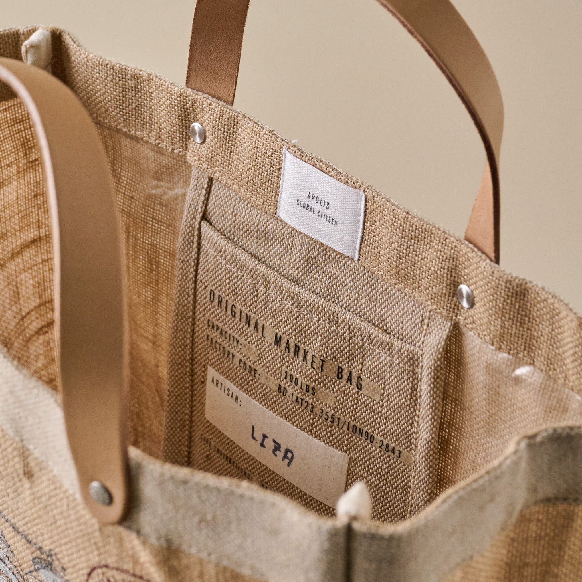 Magnoliass Silos Petite Market Tote inside