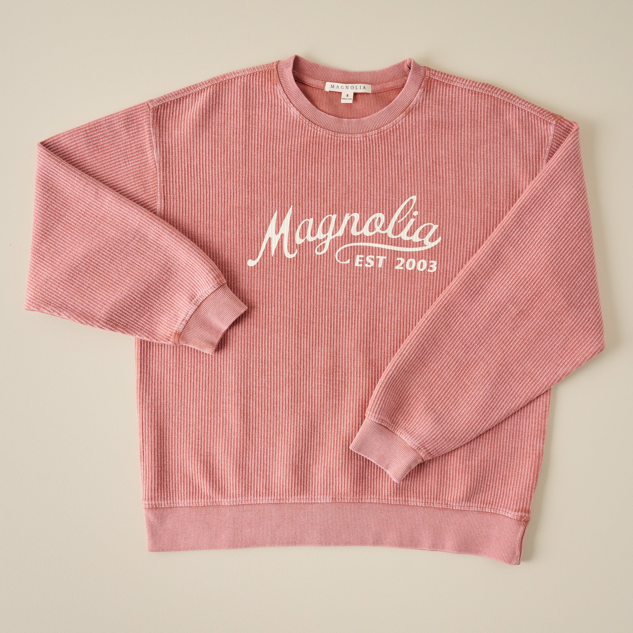Magnoliass Cora Script Terracotta Cozy Sweatshirt