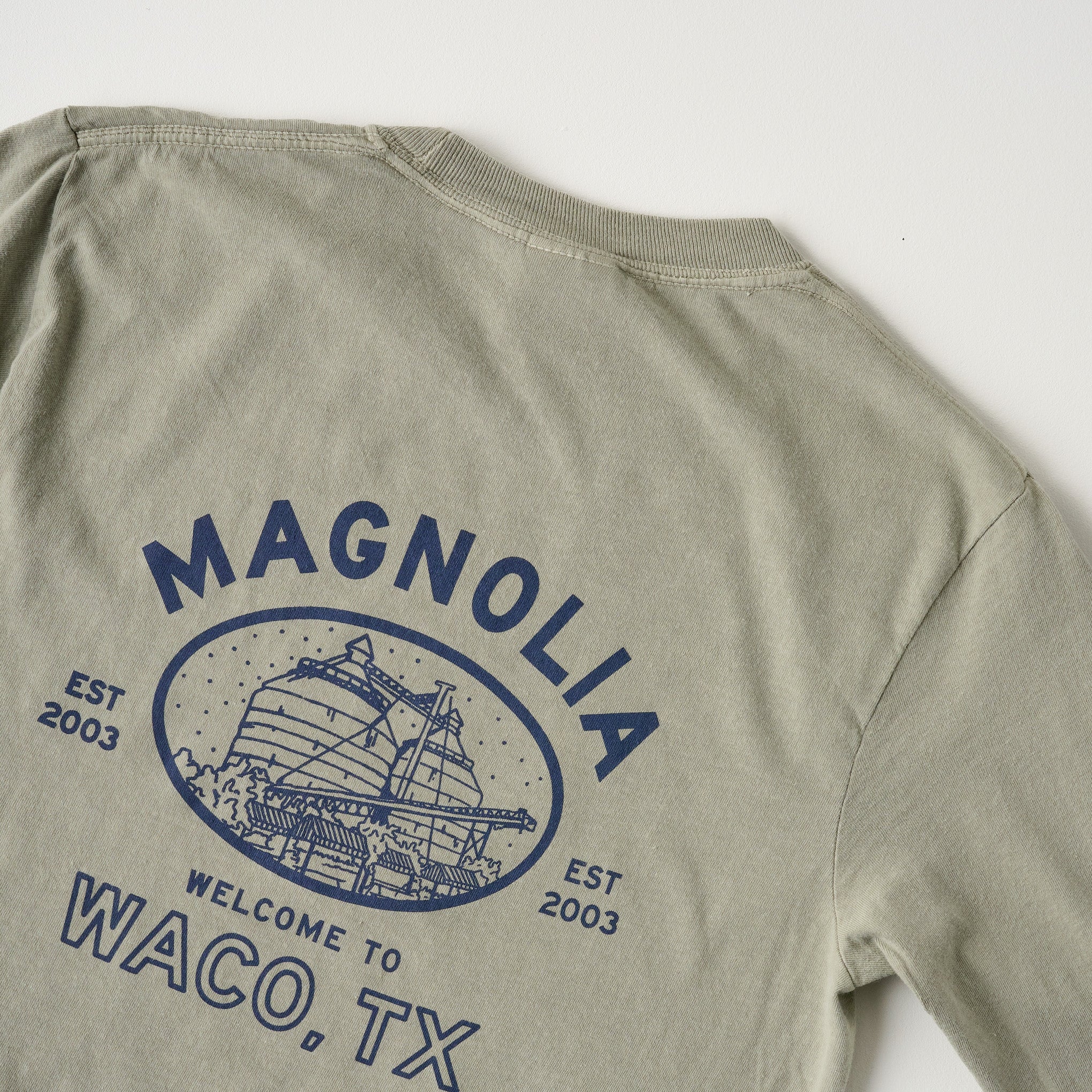 Magnoliass Waco Texas Sand Long Sleeve Shirt back