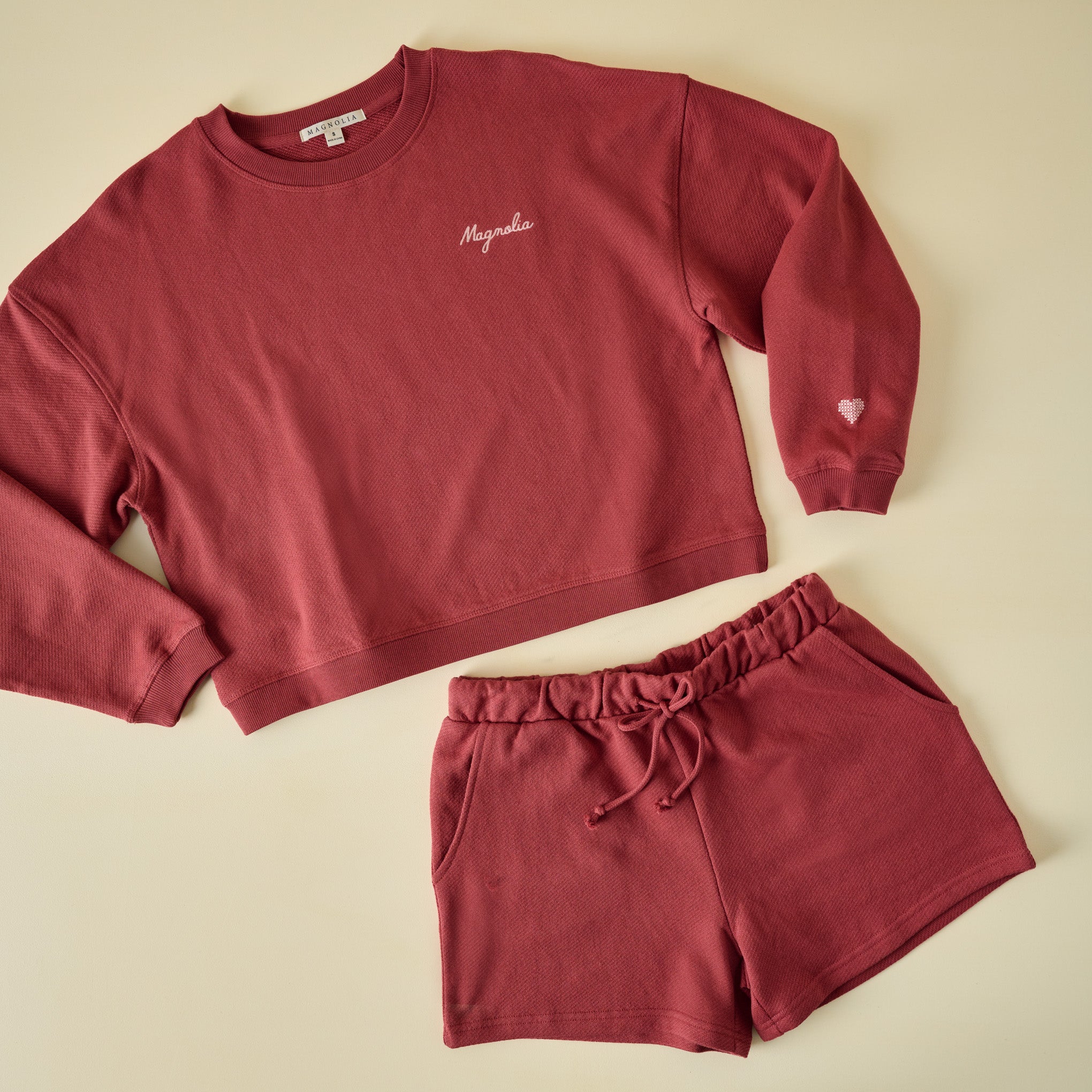 Magnoliass Marsala Coastal Fleece Set