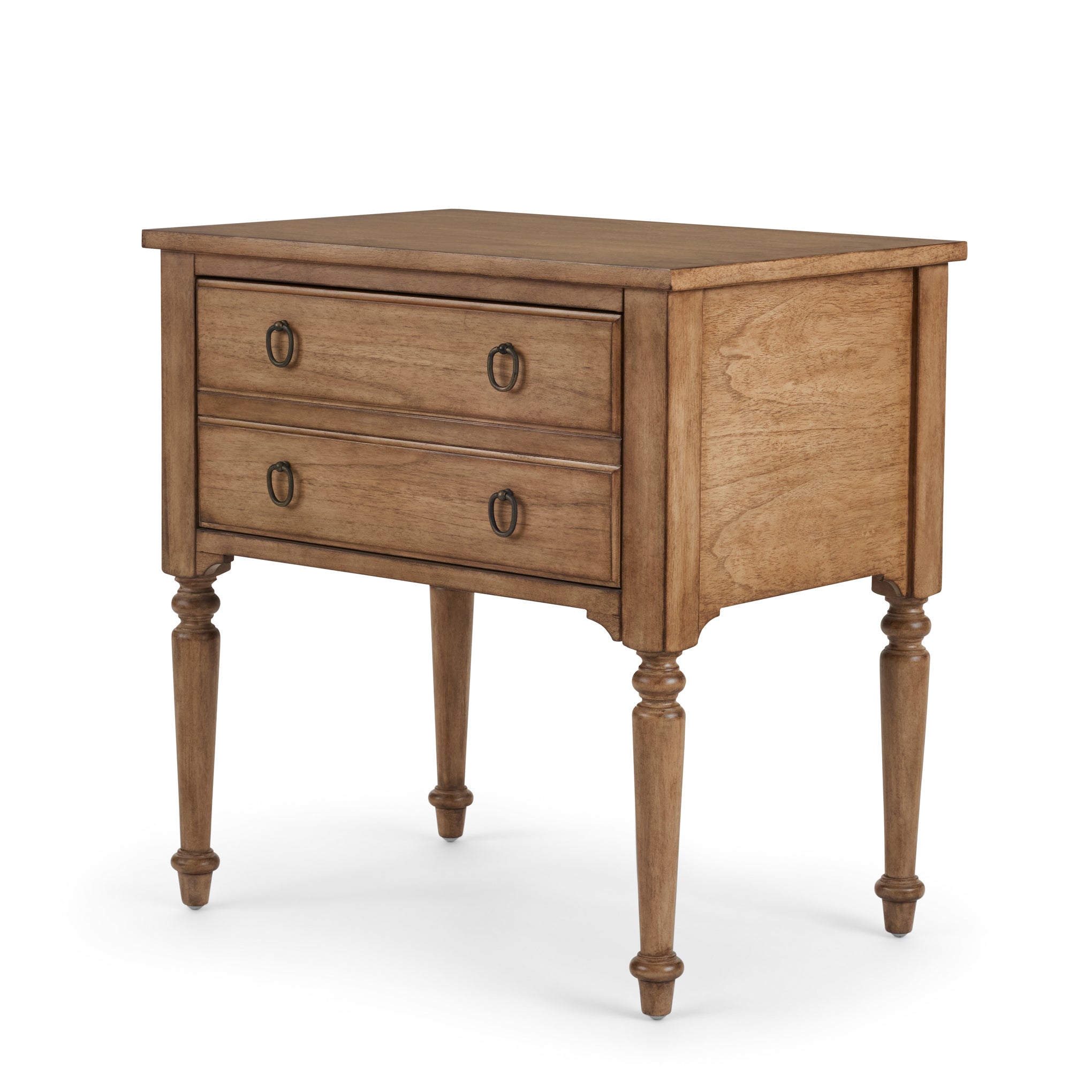 Corinne nightstand in vintage brown mahogany 