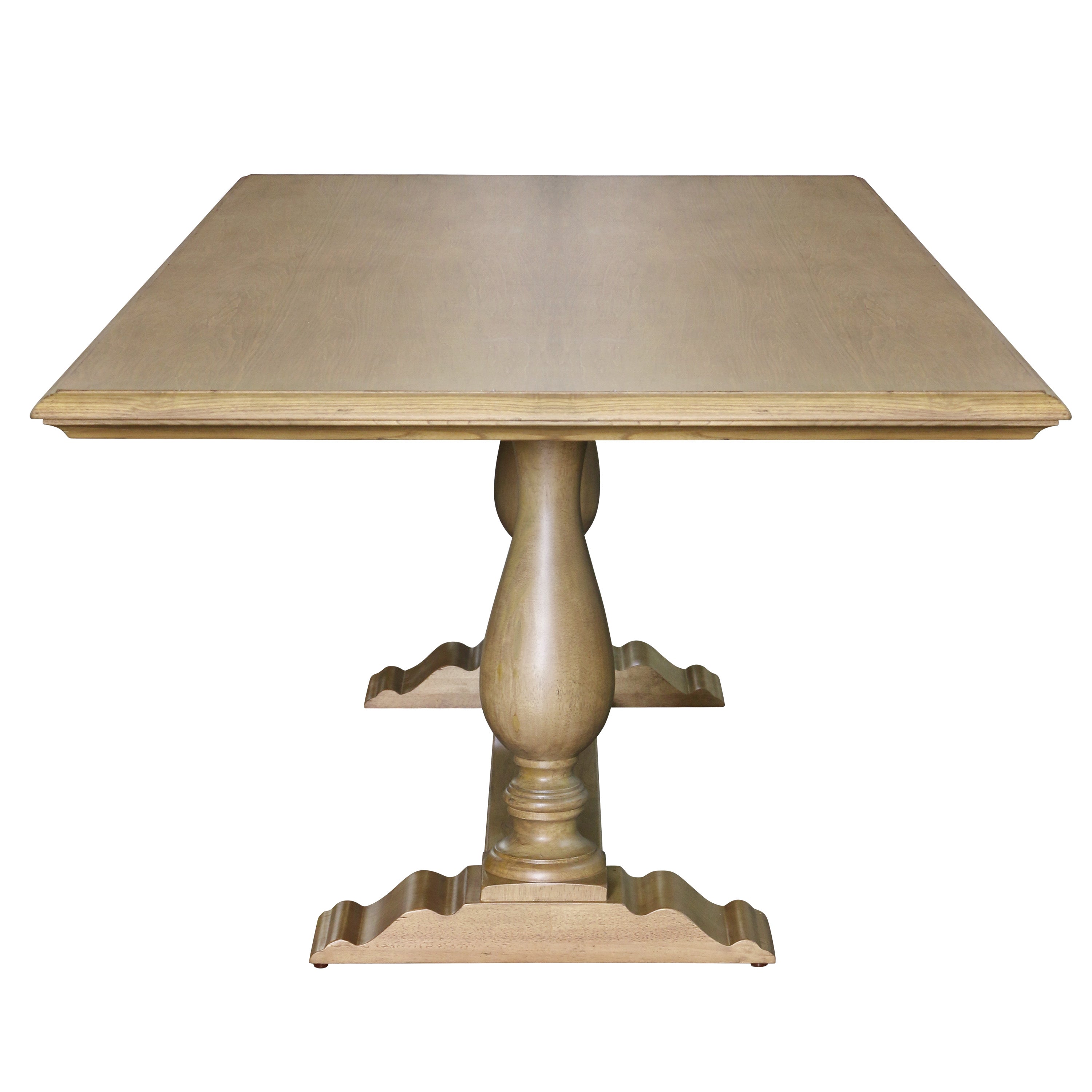 Georgia Dining Table in Natural end view