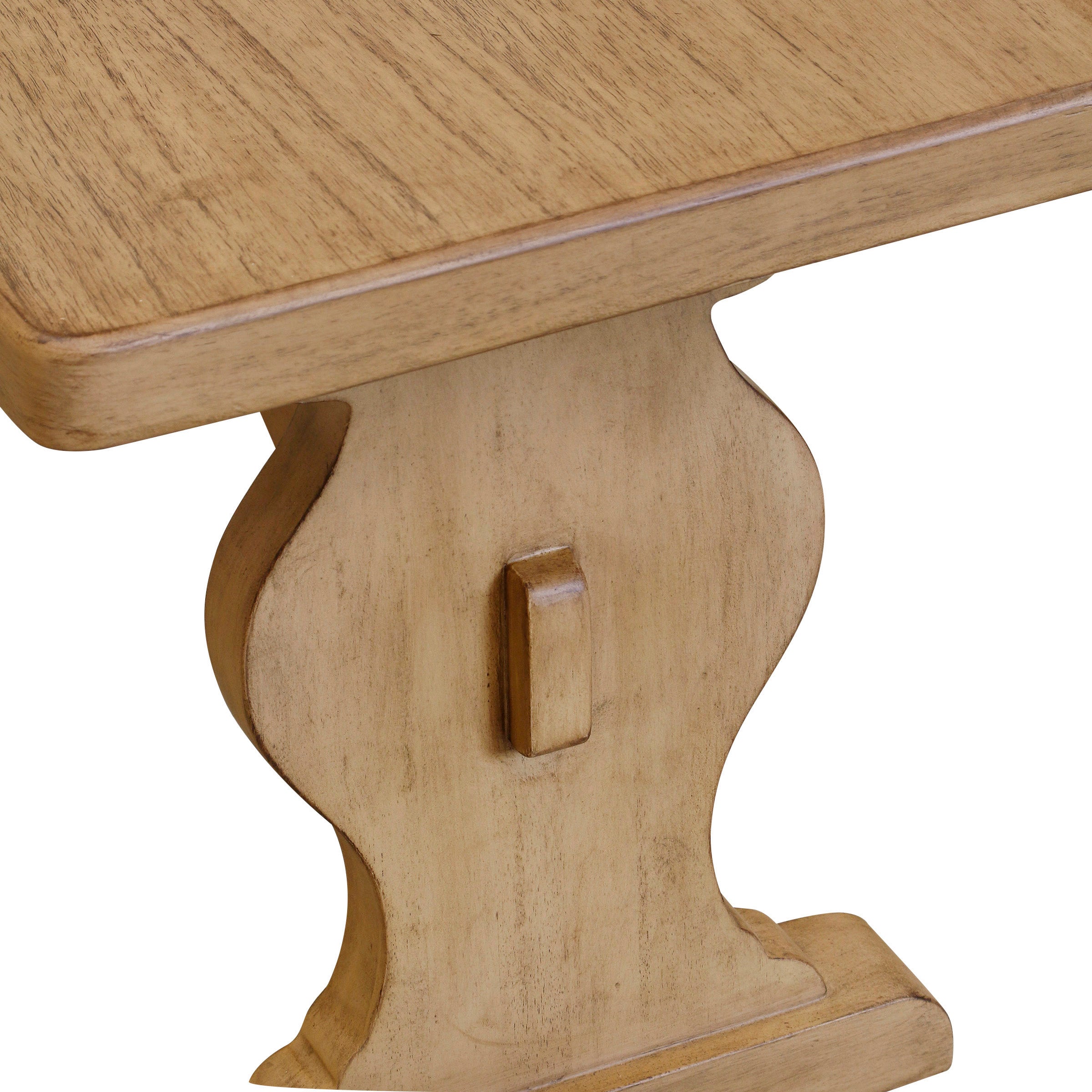 Aster Dining Bench up close