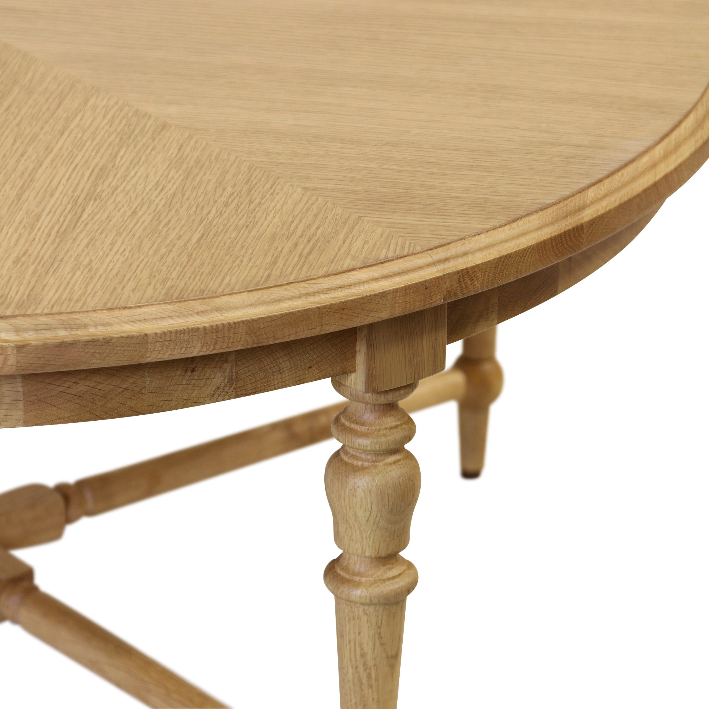 Spencer Turned Leg Coffee Table close up view
