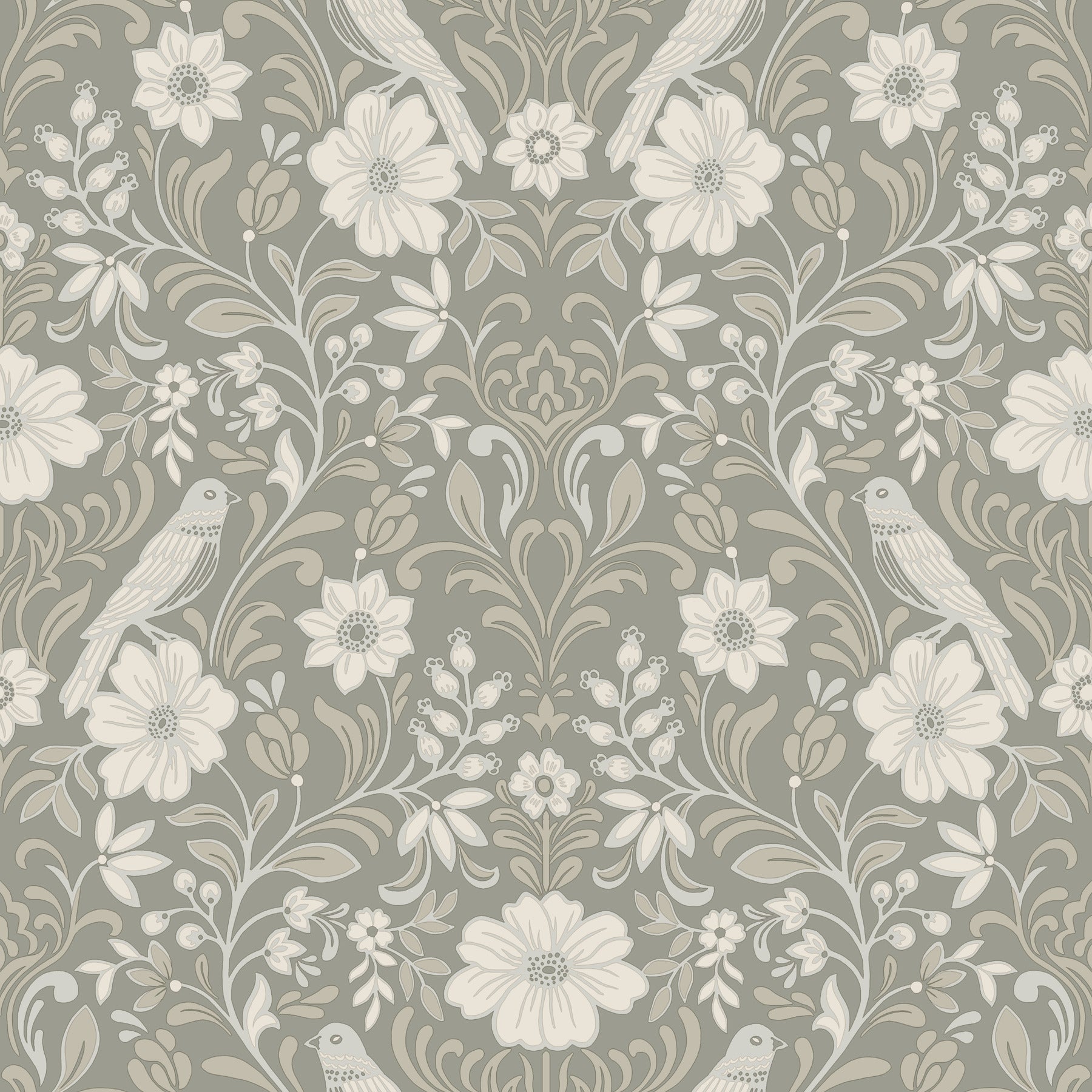 Colette Wallpaper in grey