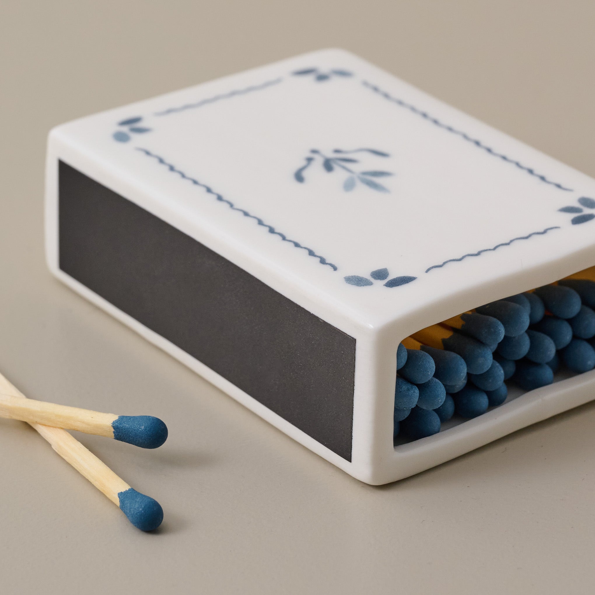 Juliet Ceramic Match Box up close