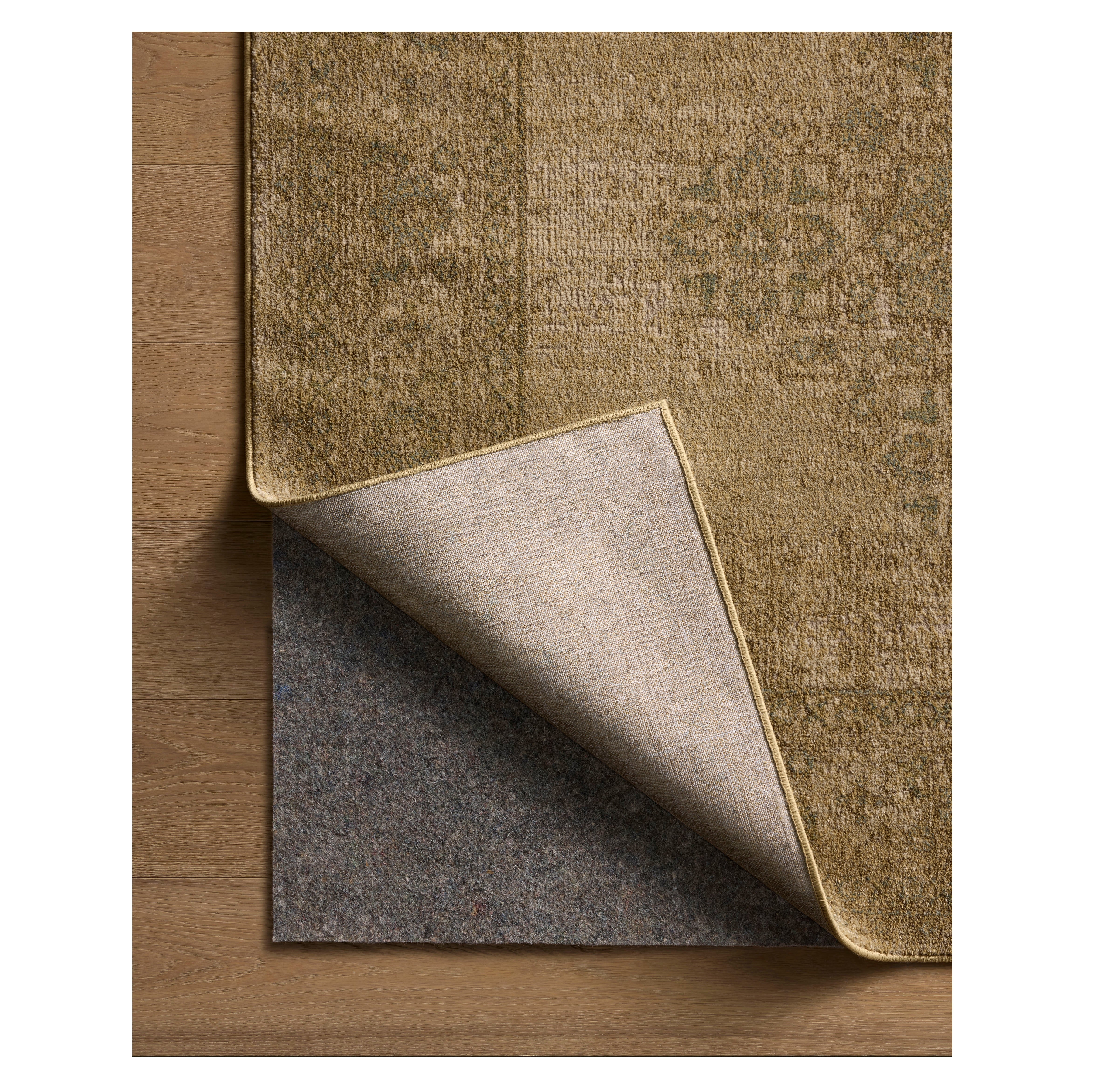 Mona Antique Spa Rug corner flipped back
