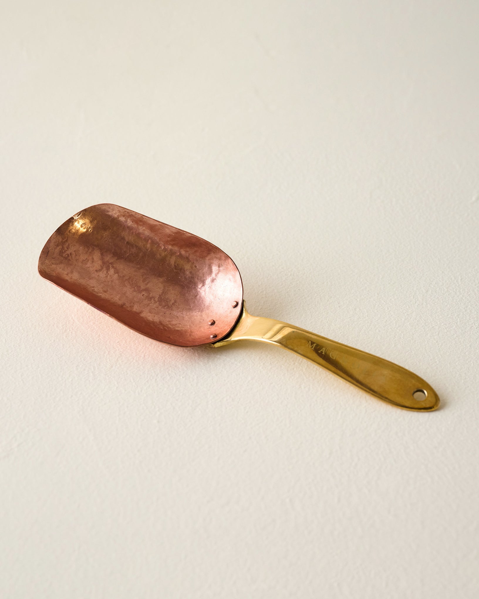 Magnoliass Handmade Copper and Brass Scoop