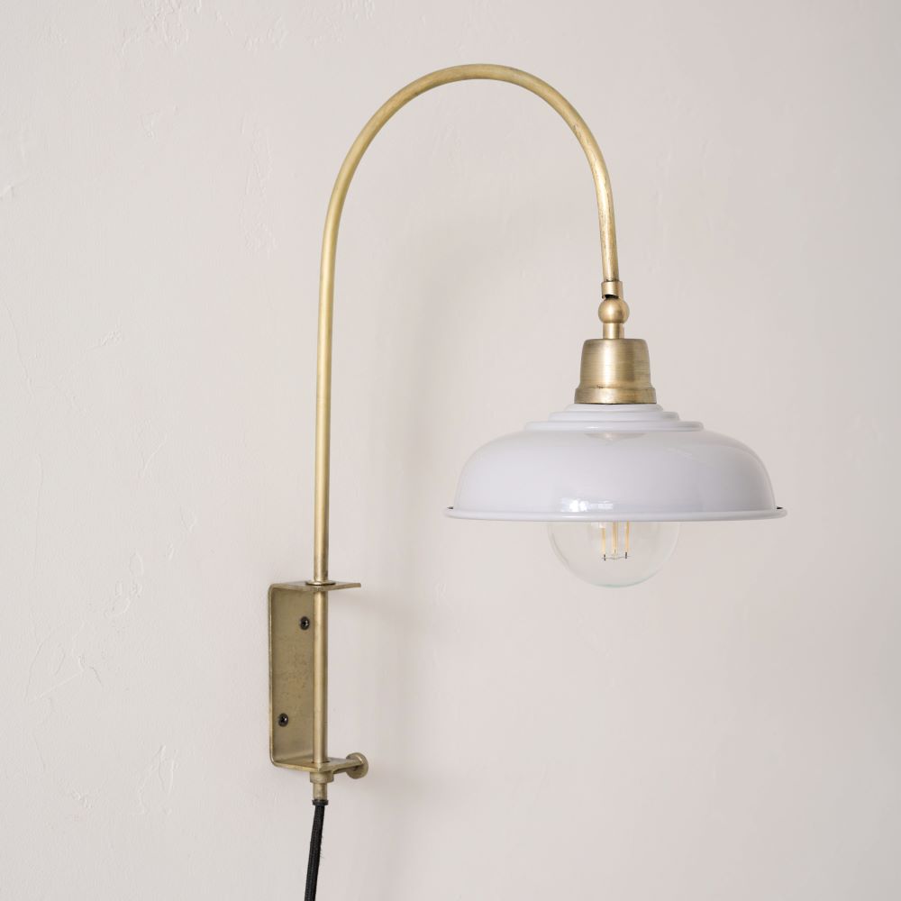 Sybil Ceramic Plug-in Sconce side view