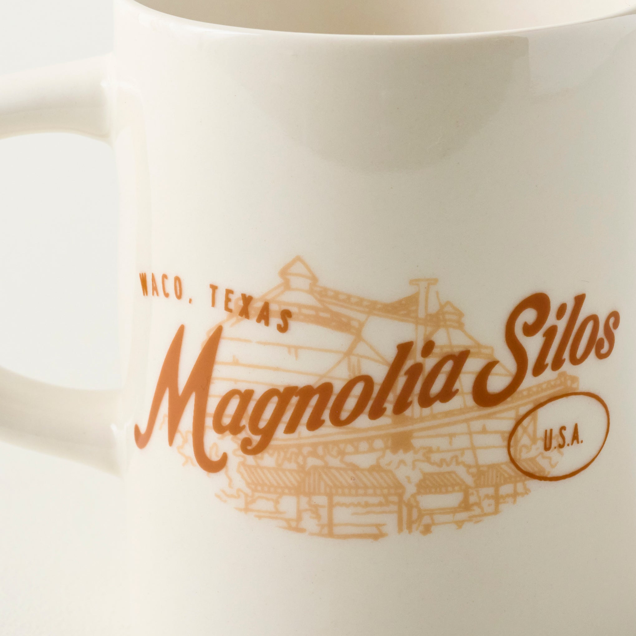 Magnoliass Silos Stoneware Mug up close
