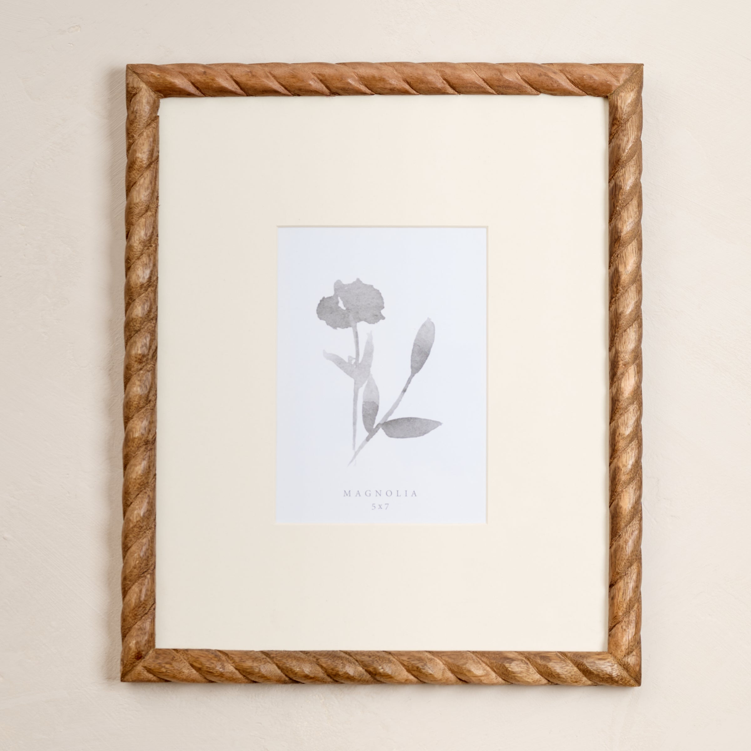 Turned Wood Wall Frame 5 x 7